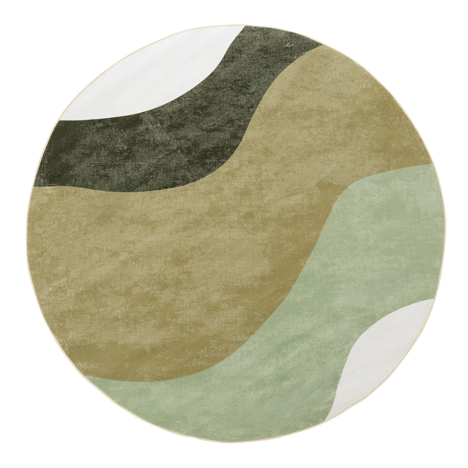 Tapis rond - Barcelona (marron)