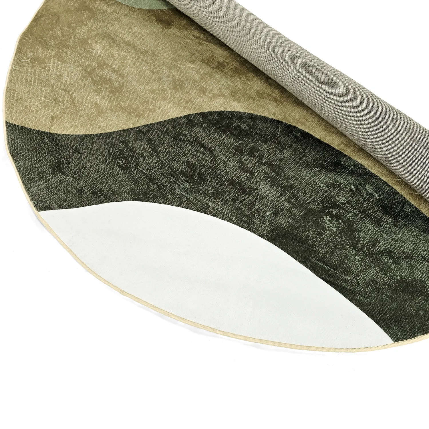 Tapis rond - Barcelona (marron)