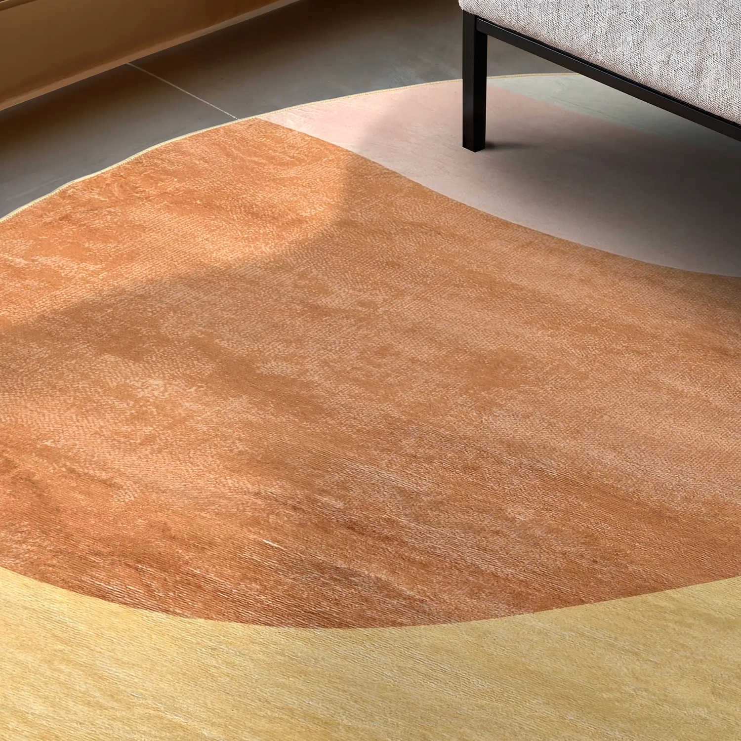 Rund Teppich - Barcelona (sekt)