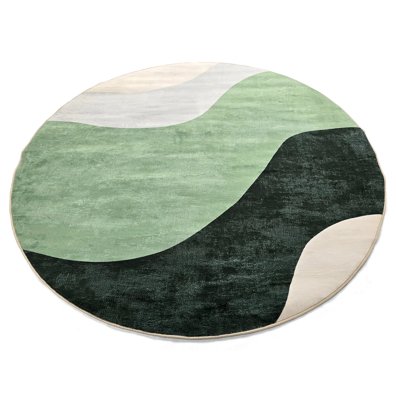 Rund Teppich - Barcelona (grün)