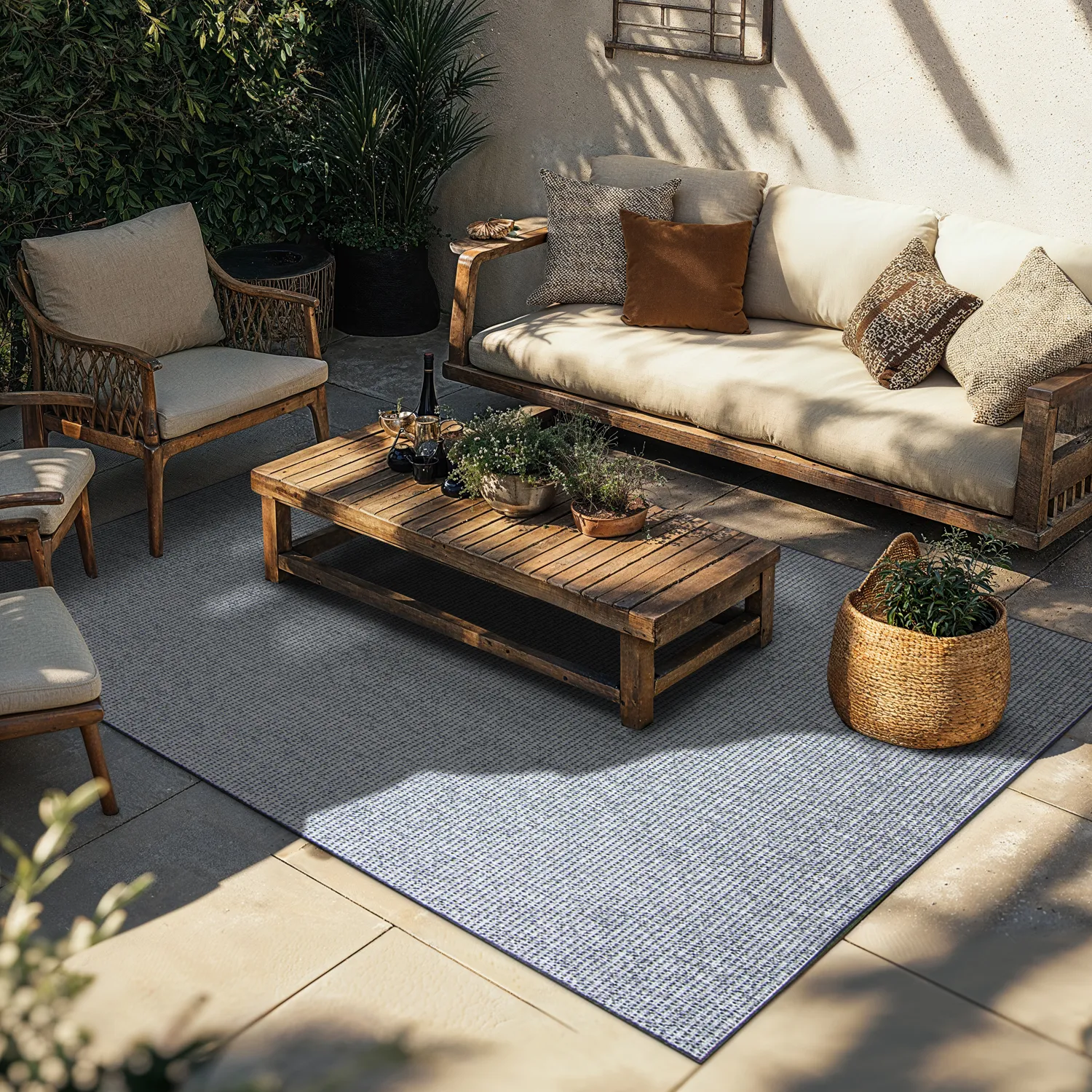 Teppich für innen und außen - Bergen (anthrazit)