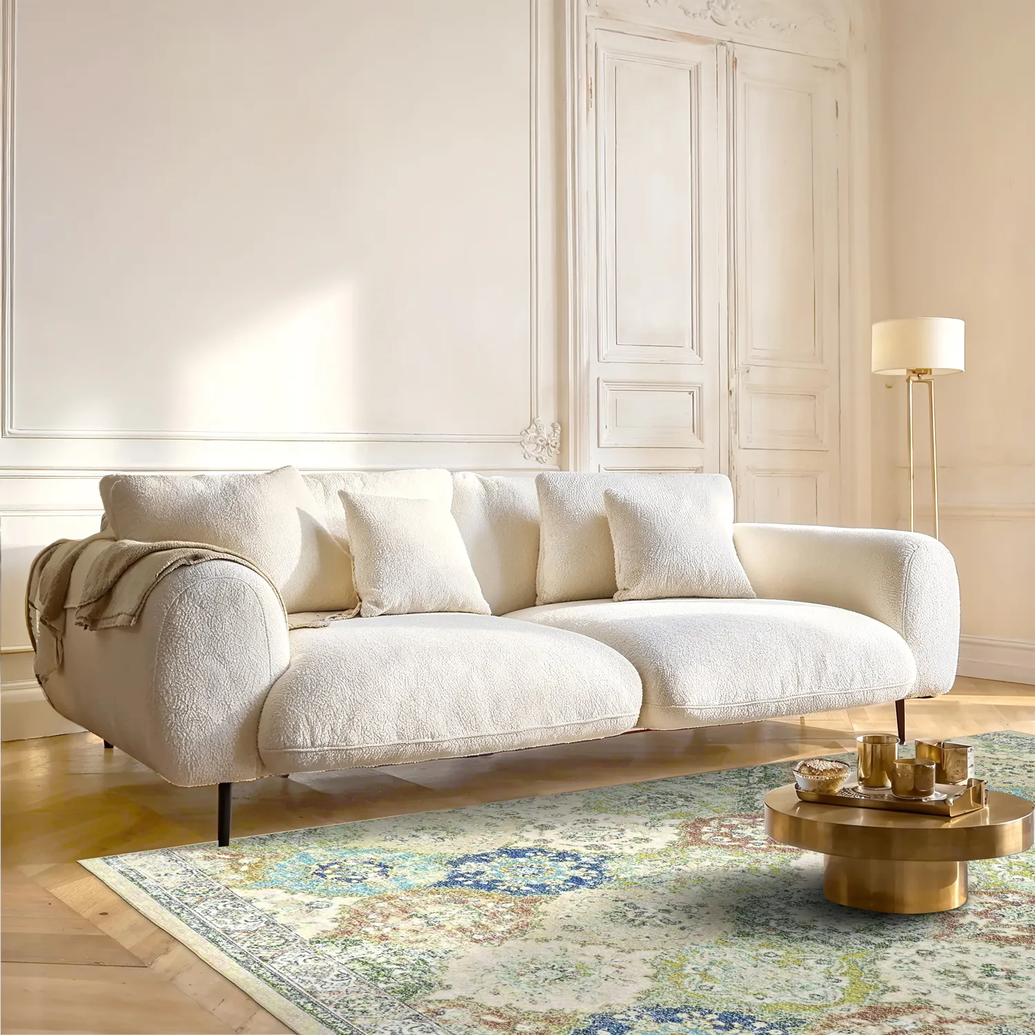 Wilton-Teppich - Bohemia (grün/mehrfarbig)