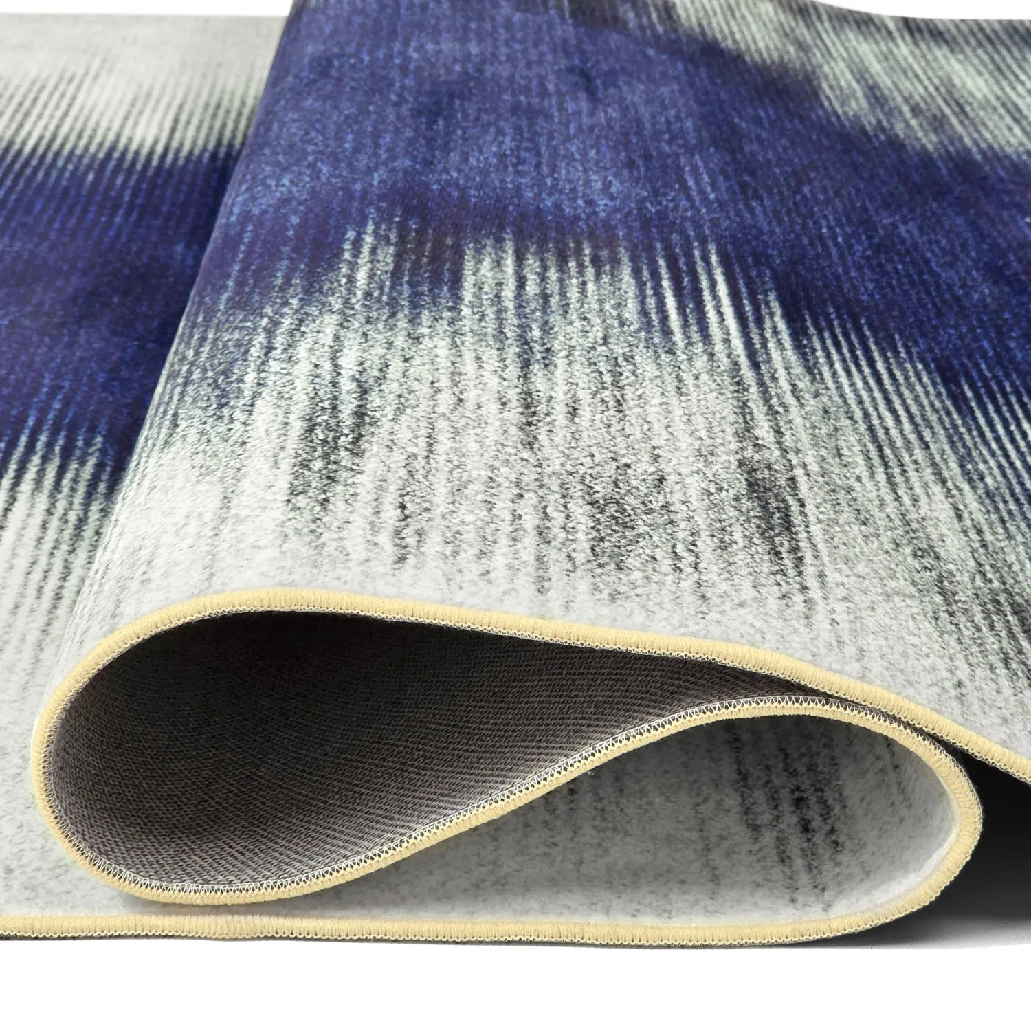 Wilton-Teppich - Cara (weiß/dunkelblau)