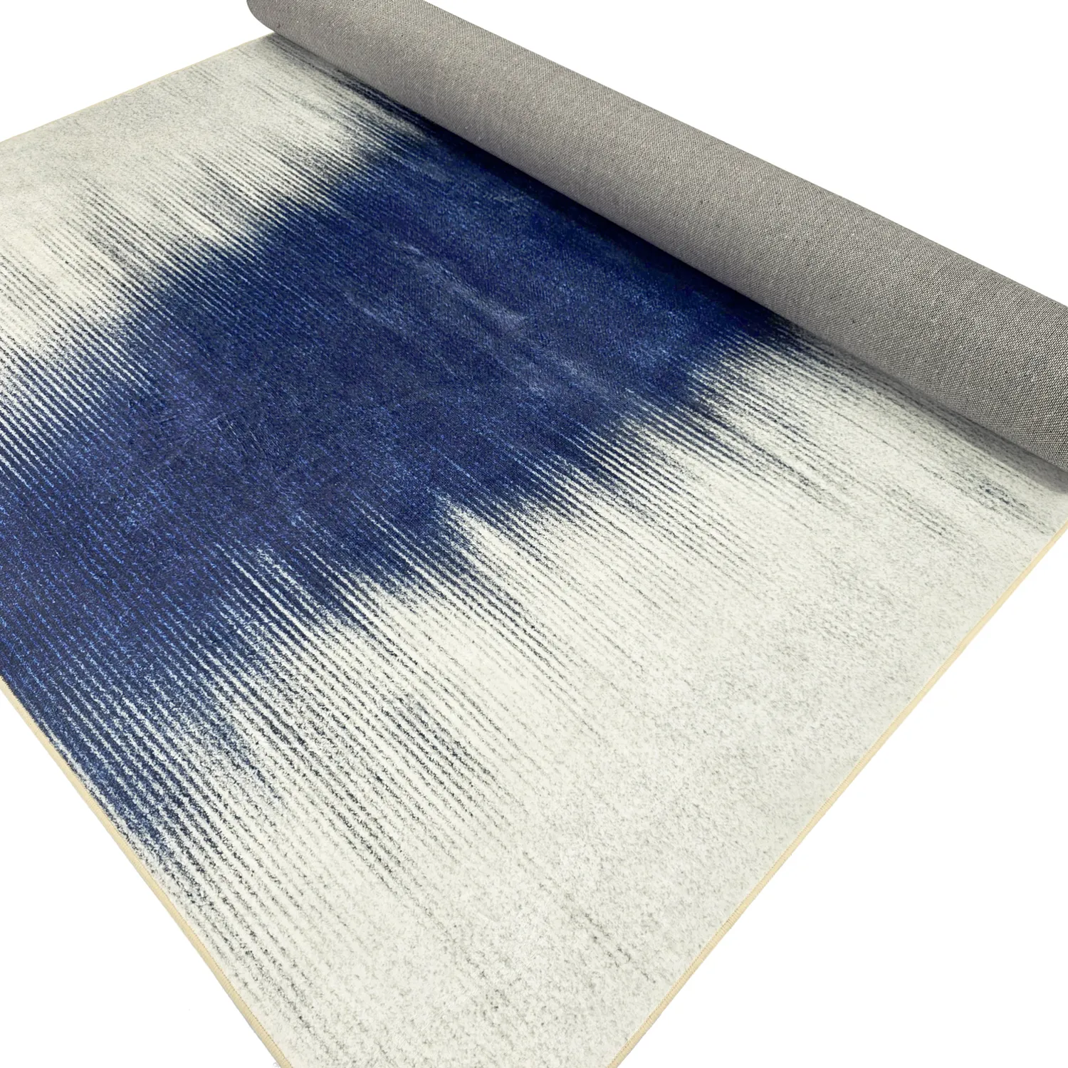 Wilton-Teppich - Cara (weiß/dunkelblau)