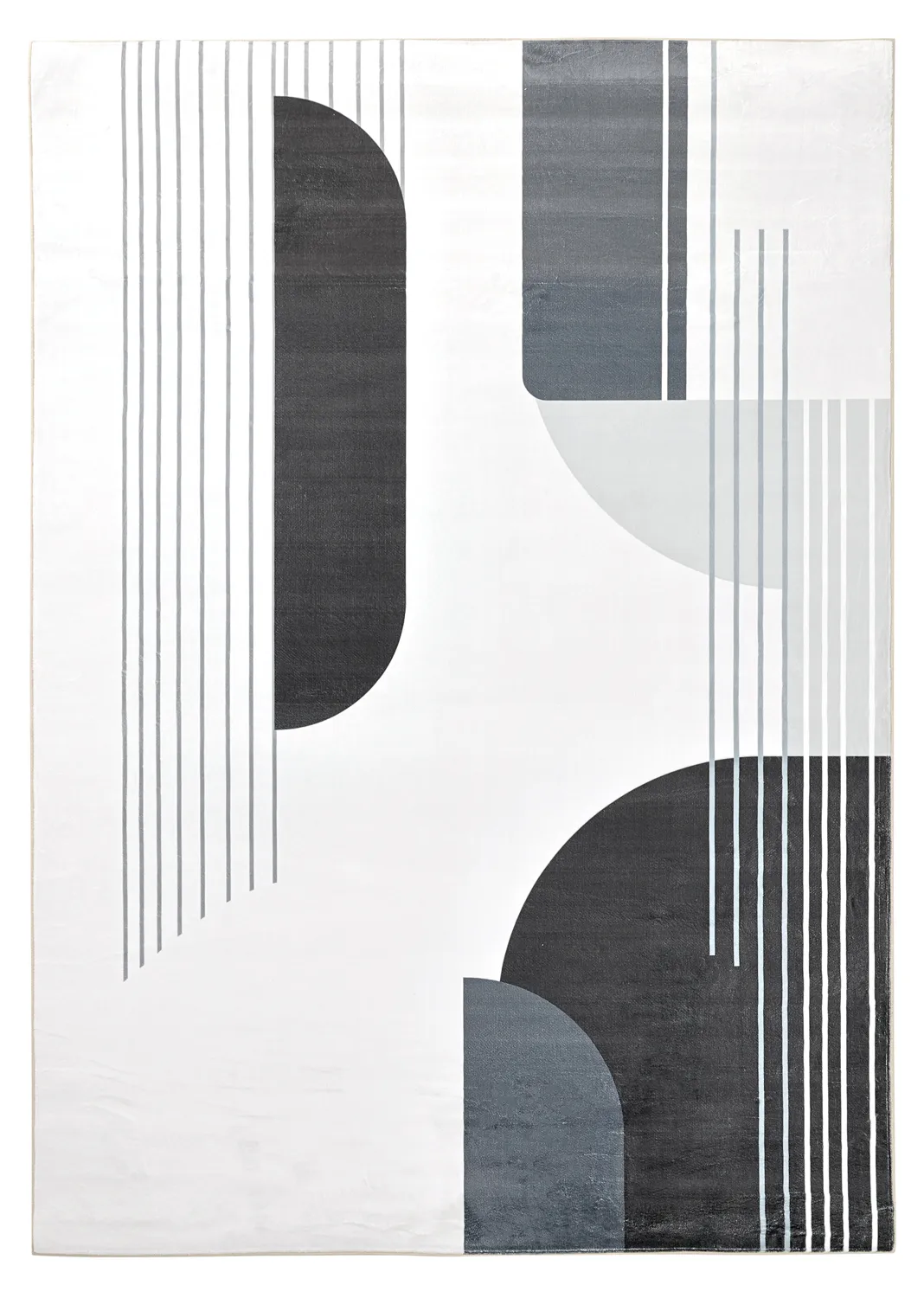 Wilton-Teppich - Delft (weiß/grau/schwarz)