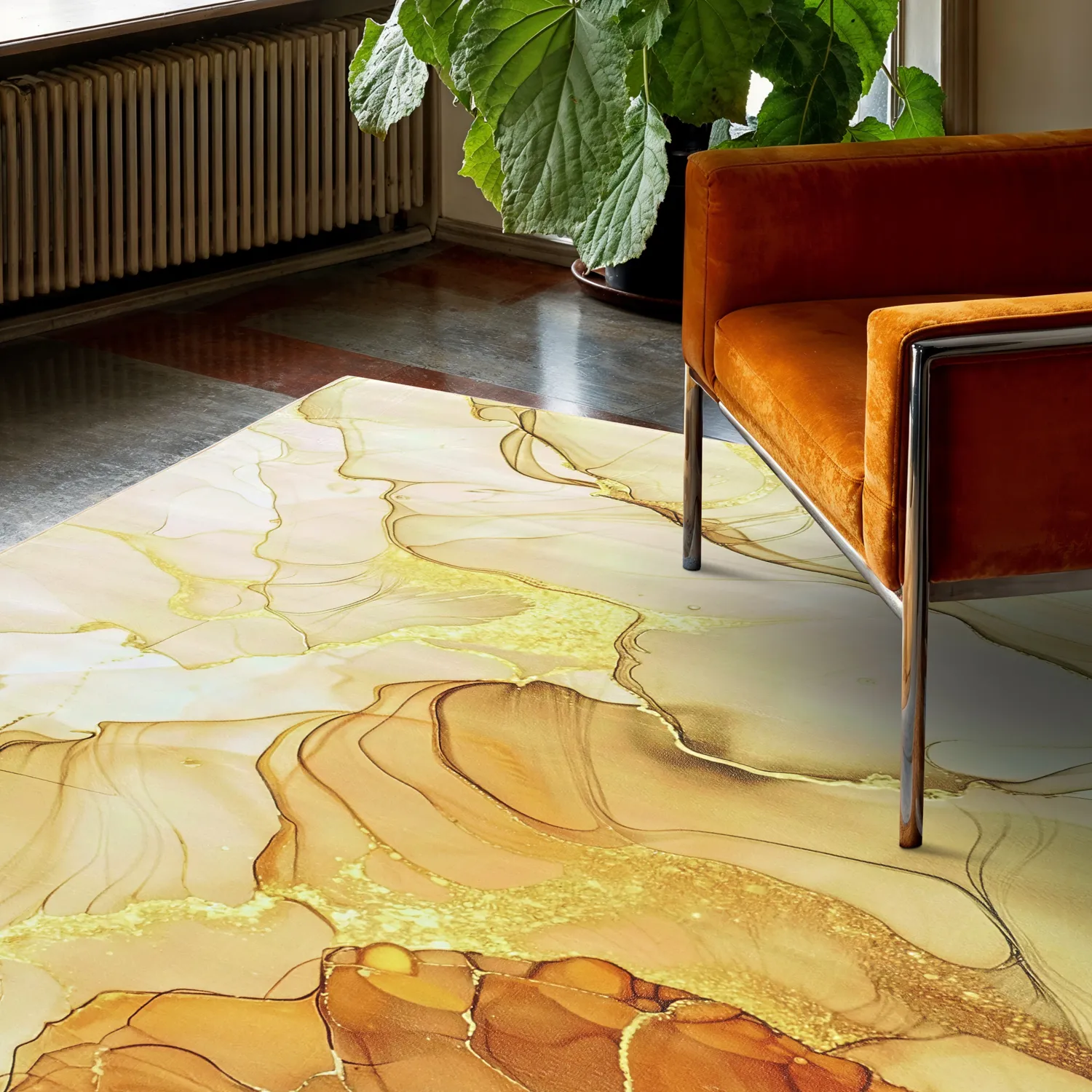 Wilton-Teppich - Etienne (beige/gold)