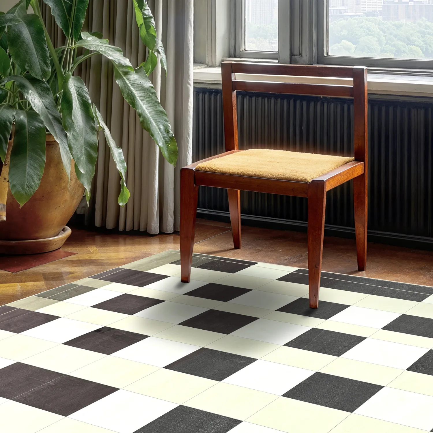 Wilton-Teppich - Ferro (braun/creme)