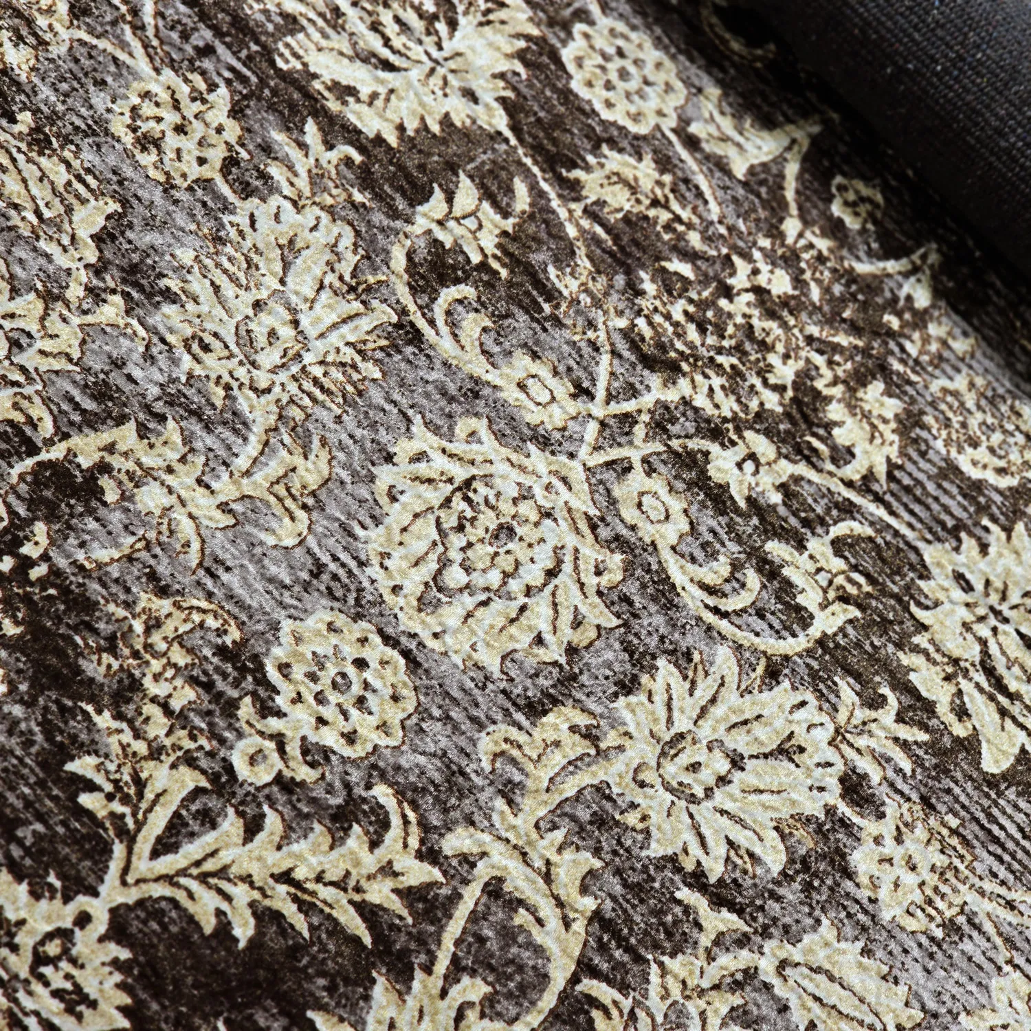 Wilton-Teppich - Flowers (braun)