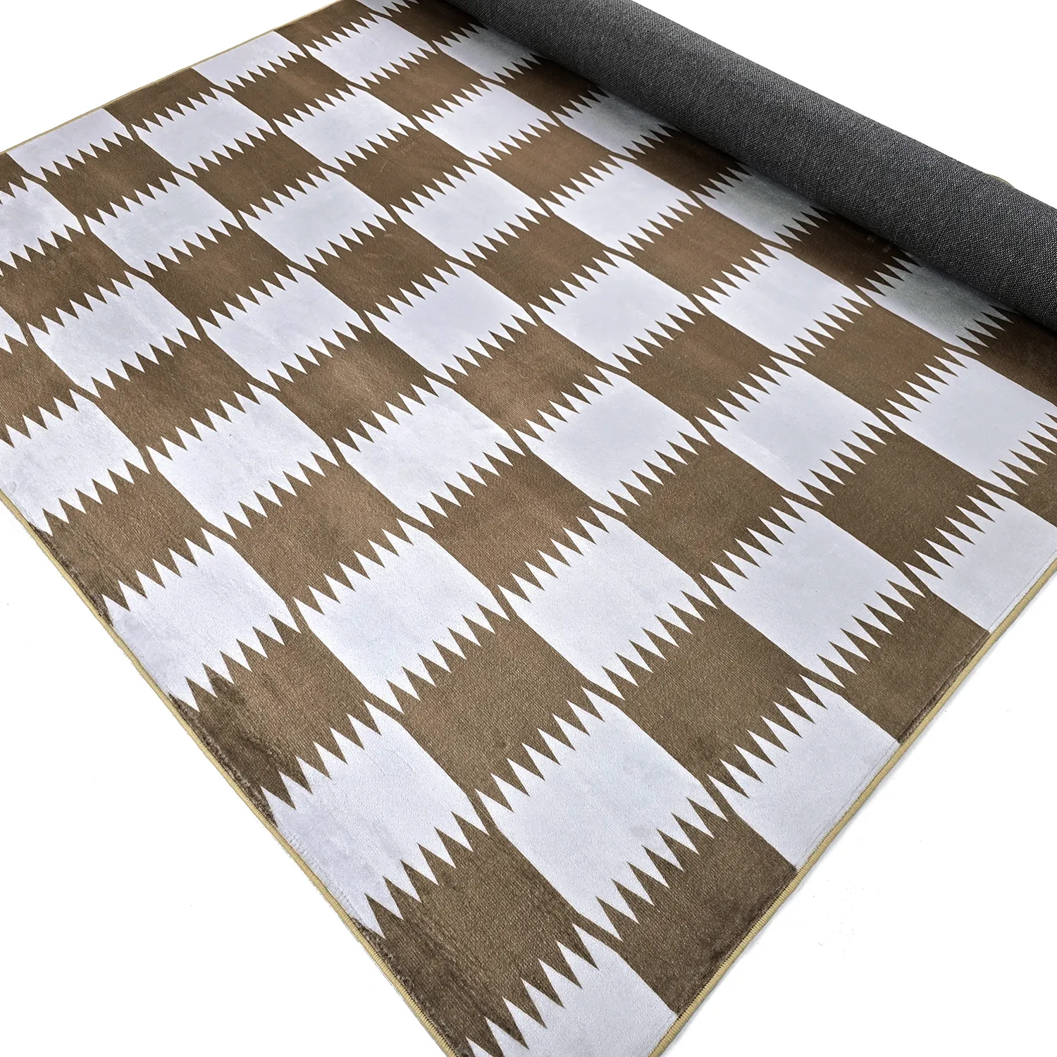 Tapis Wilton - Gobi (marron/blanc)