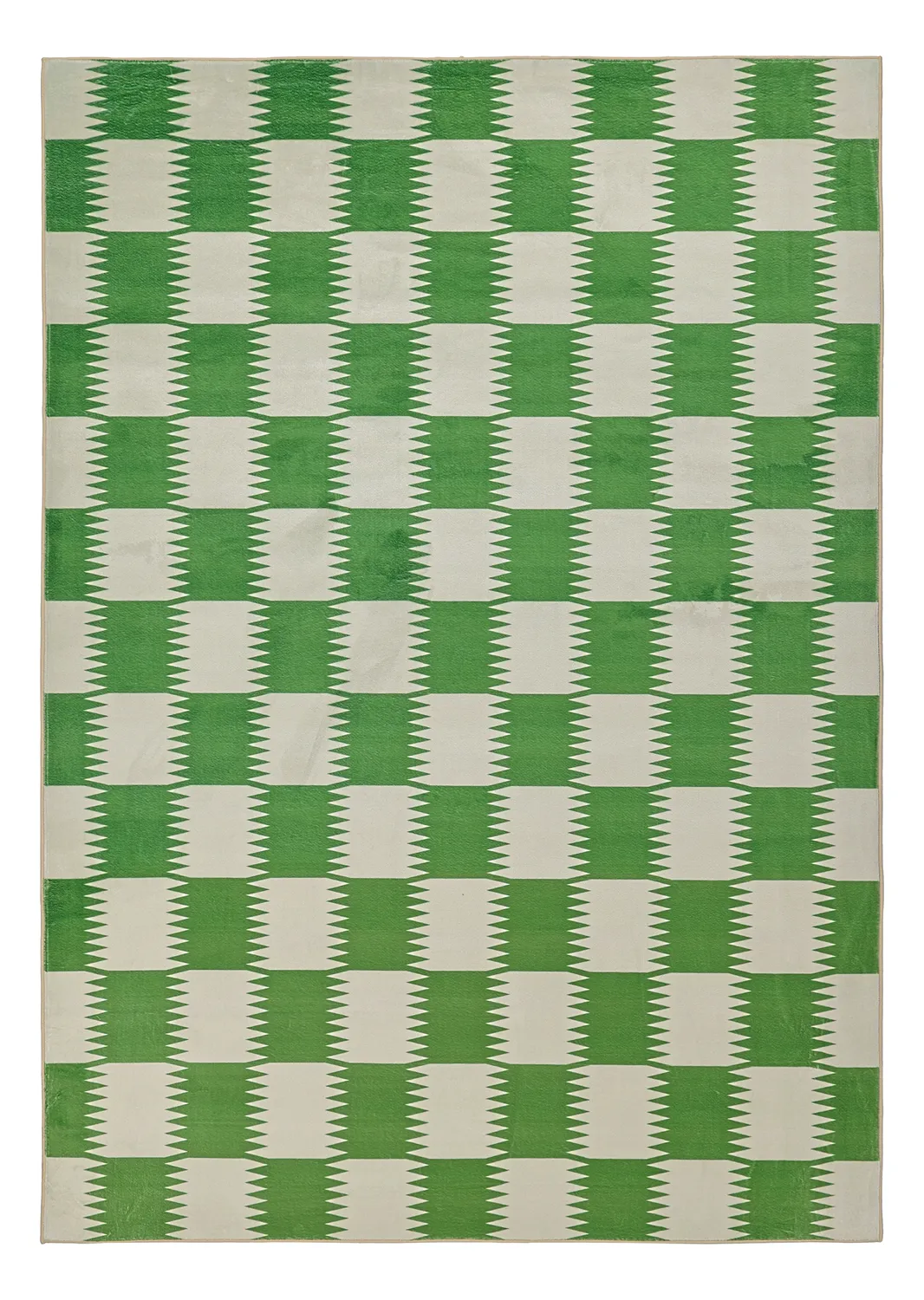 Wilton-Teppich - Gobi (grün/weiß)