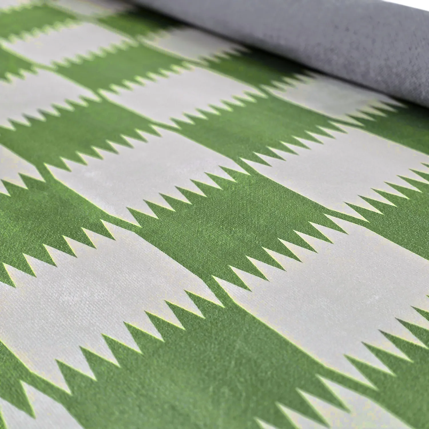 Wilton-Teppich - Gobi (grün/weiß)