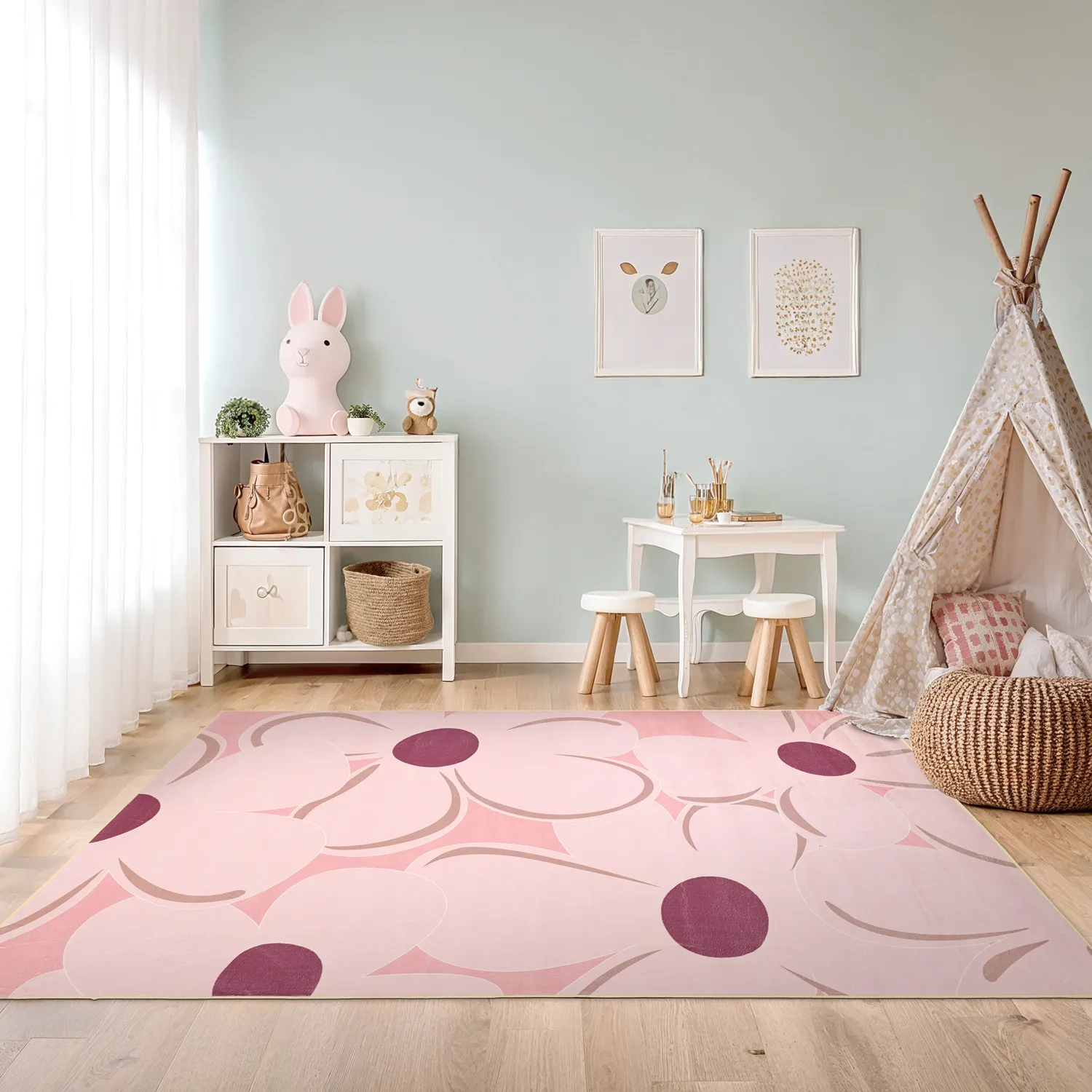Tapis Wilton - Honfleur (rose/multi)