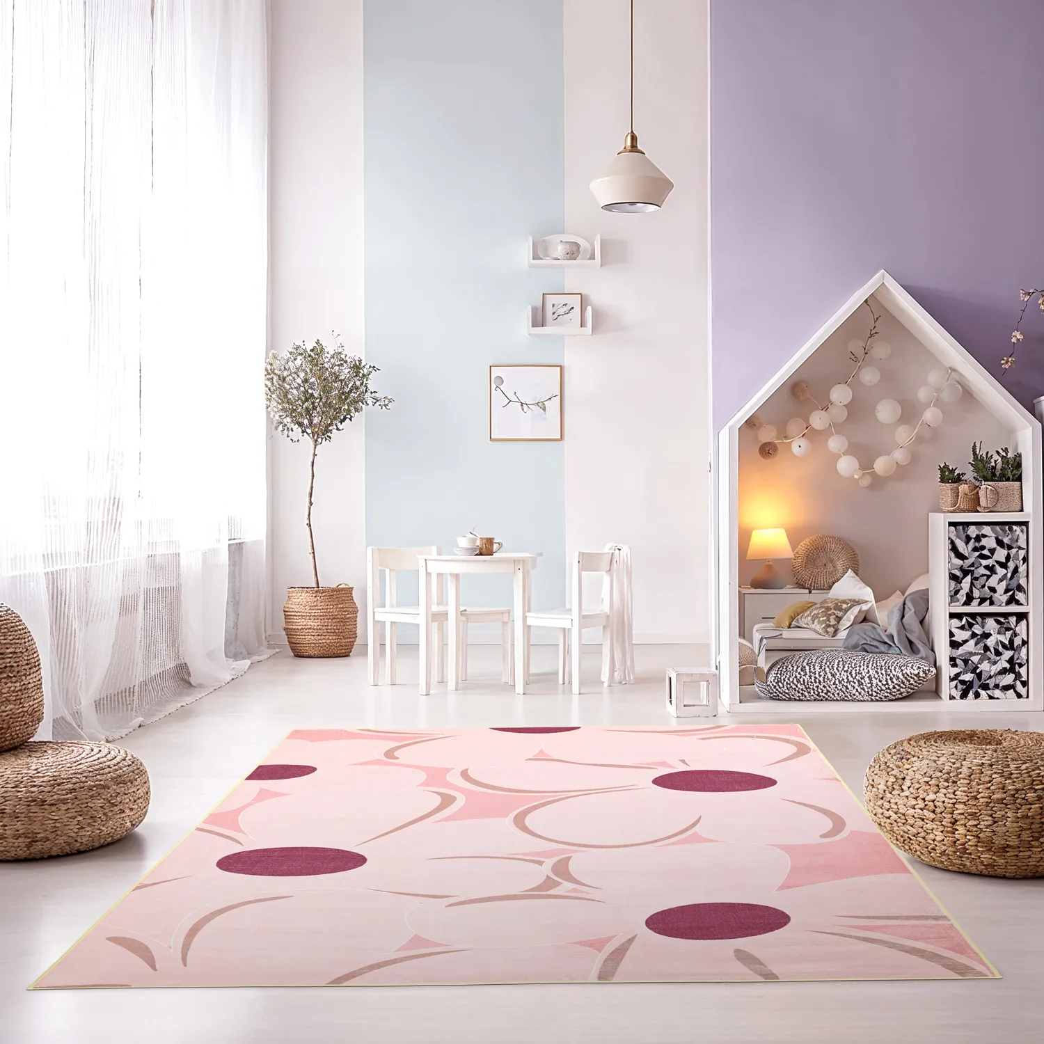 Tapis Wilton - Honfleur (rose/multi)