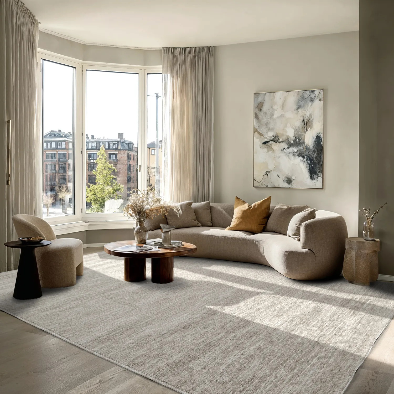 Wilton-Teppich - Kither (dunkelbeige)