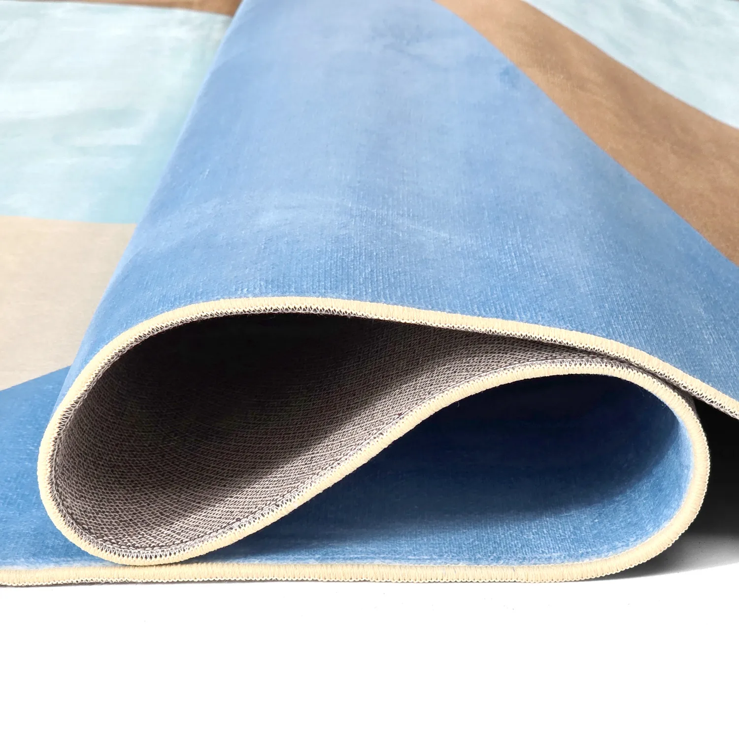 Tapis Wilton - Leiden (bleu/marron)