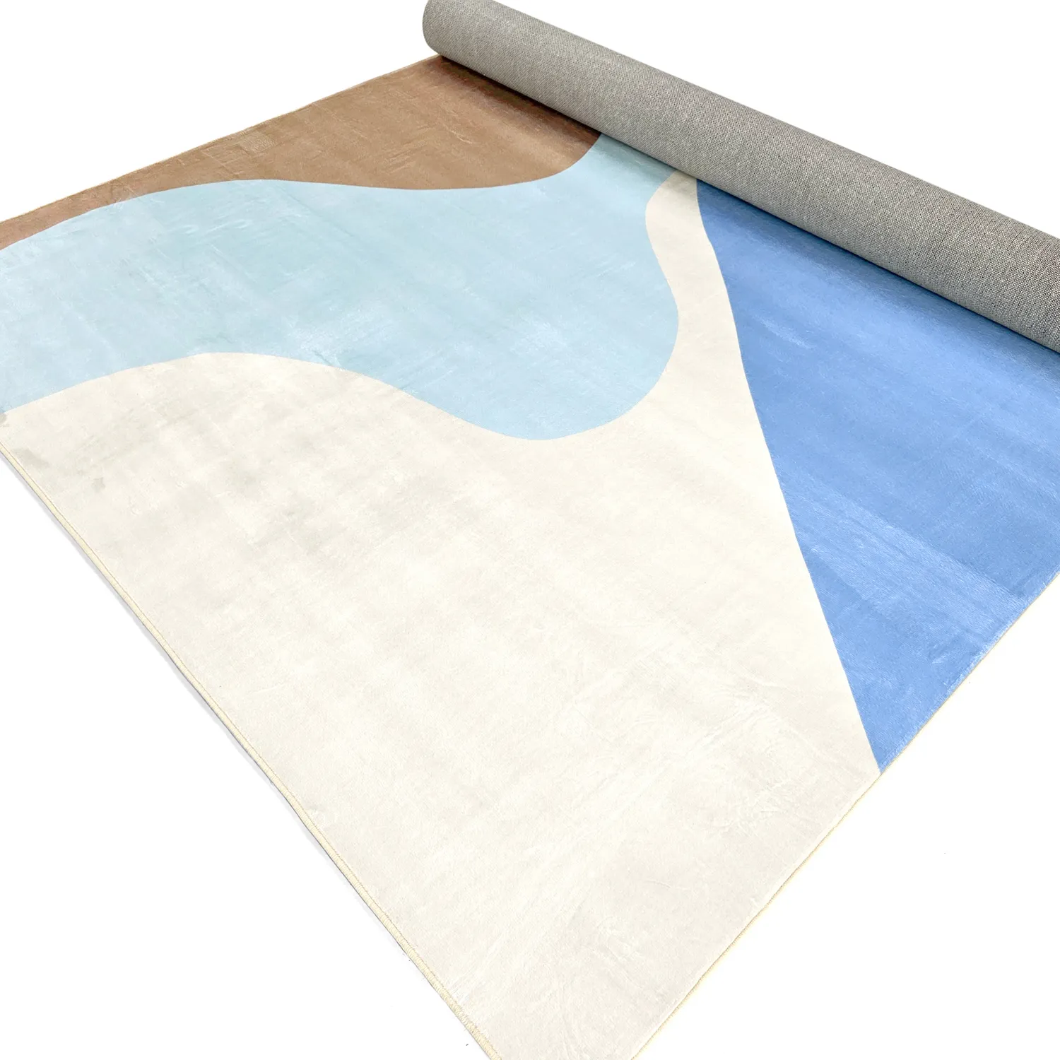 Tapis Wilton - Leiden (bleu/marron)