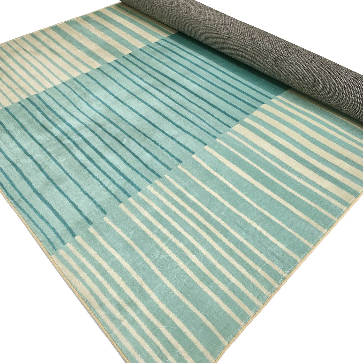 Wilton-Teppich - Lorne (türkis)