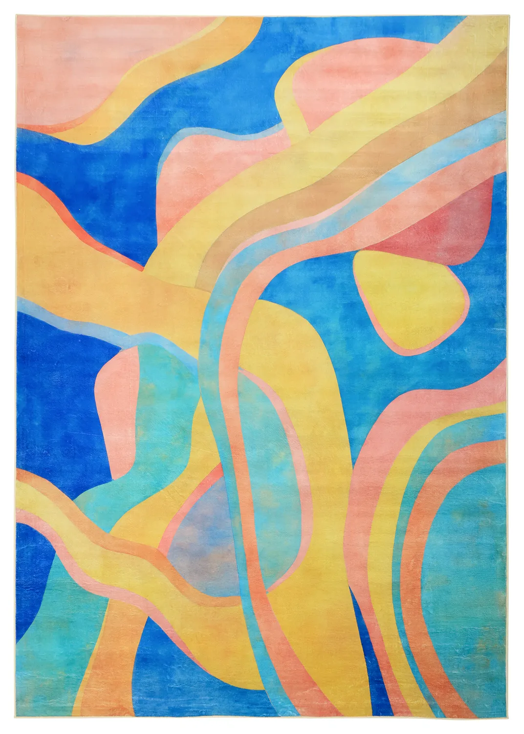 Wilton-Teppich - Nelson (blau/mehrfarbig)