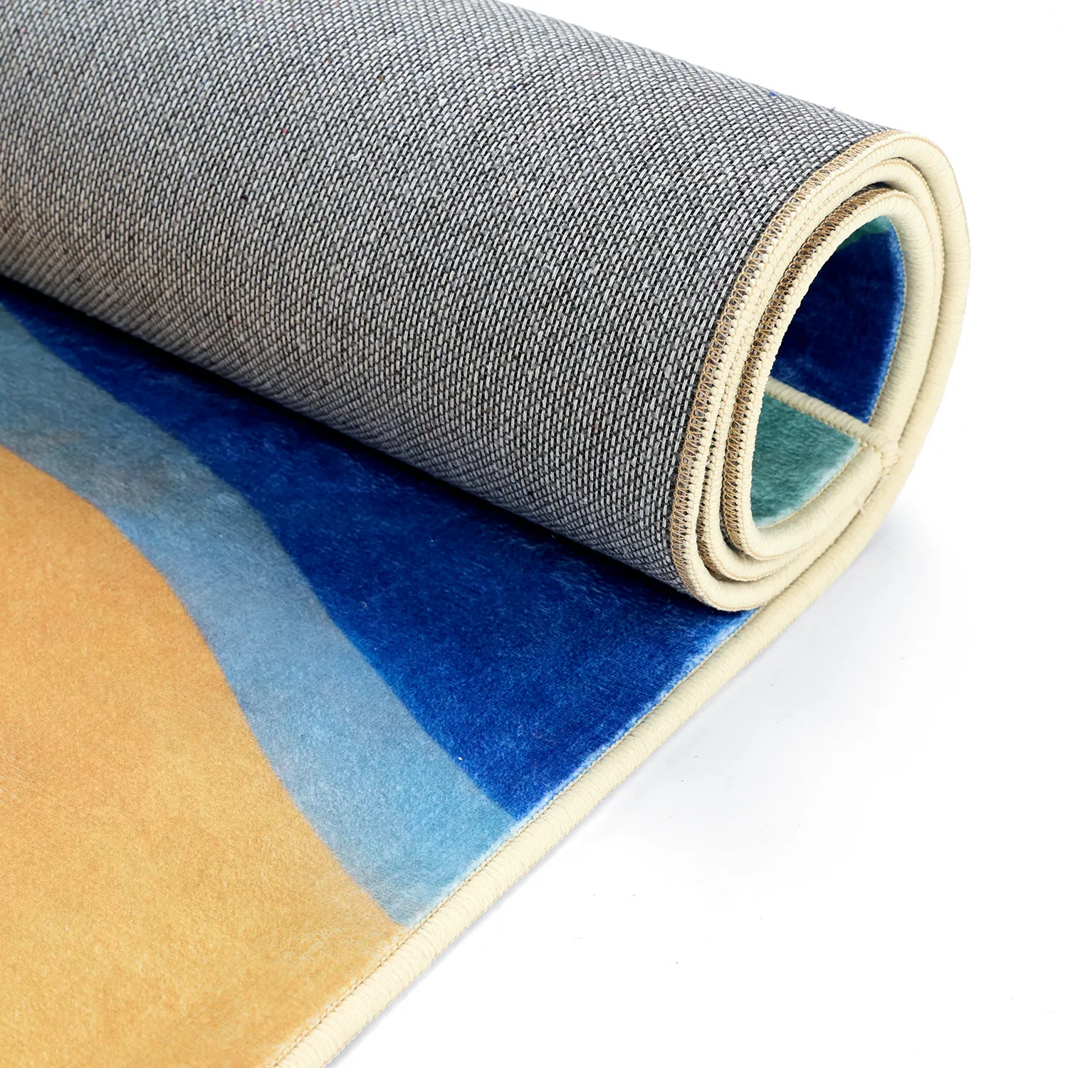 Wilton-Teppich - Nelson (blau/mehrfarbig)