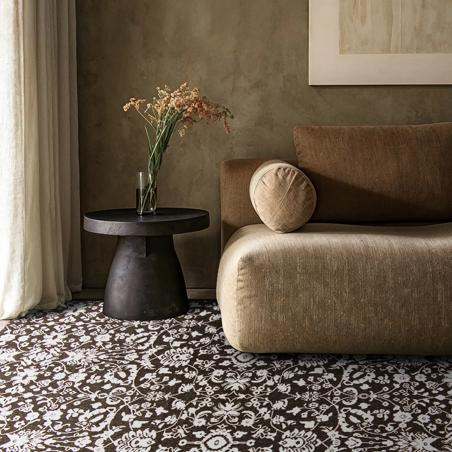 Teppich für innen und außen - Brussels Ocean (schwarz)