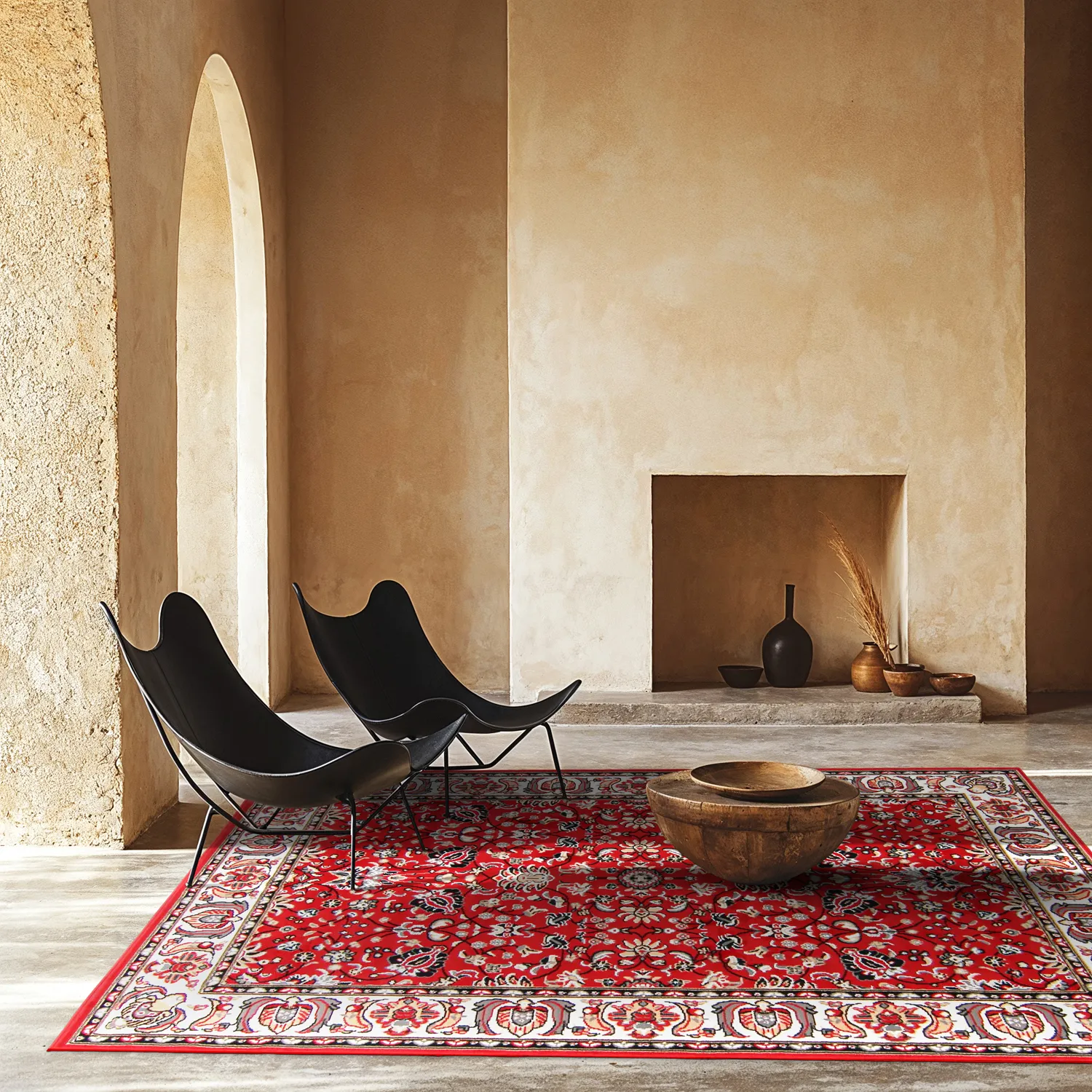 Tapis Wilton - Peking Imperial (rouge)