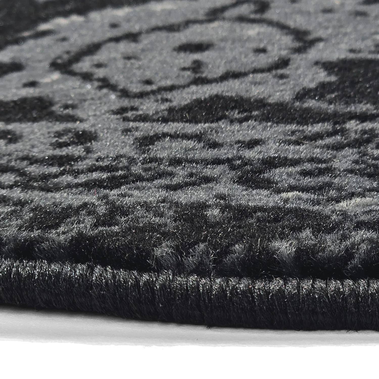 Rund Teppich - Peking Majestic (schwarz)