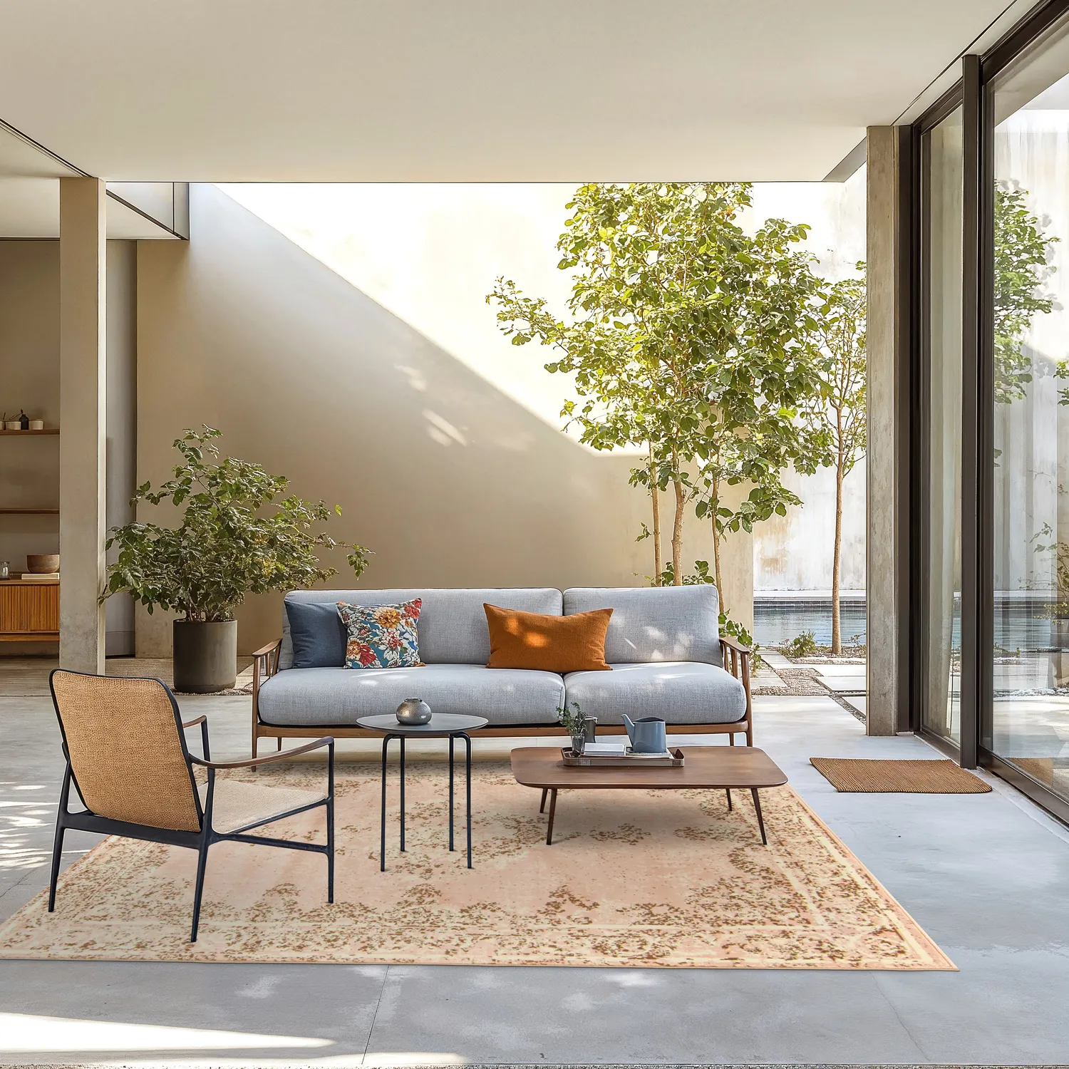 Wilton-Teppich - Peking (rosa)