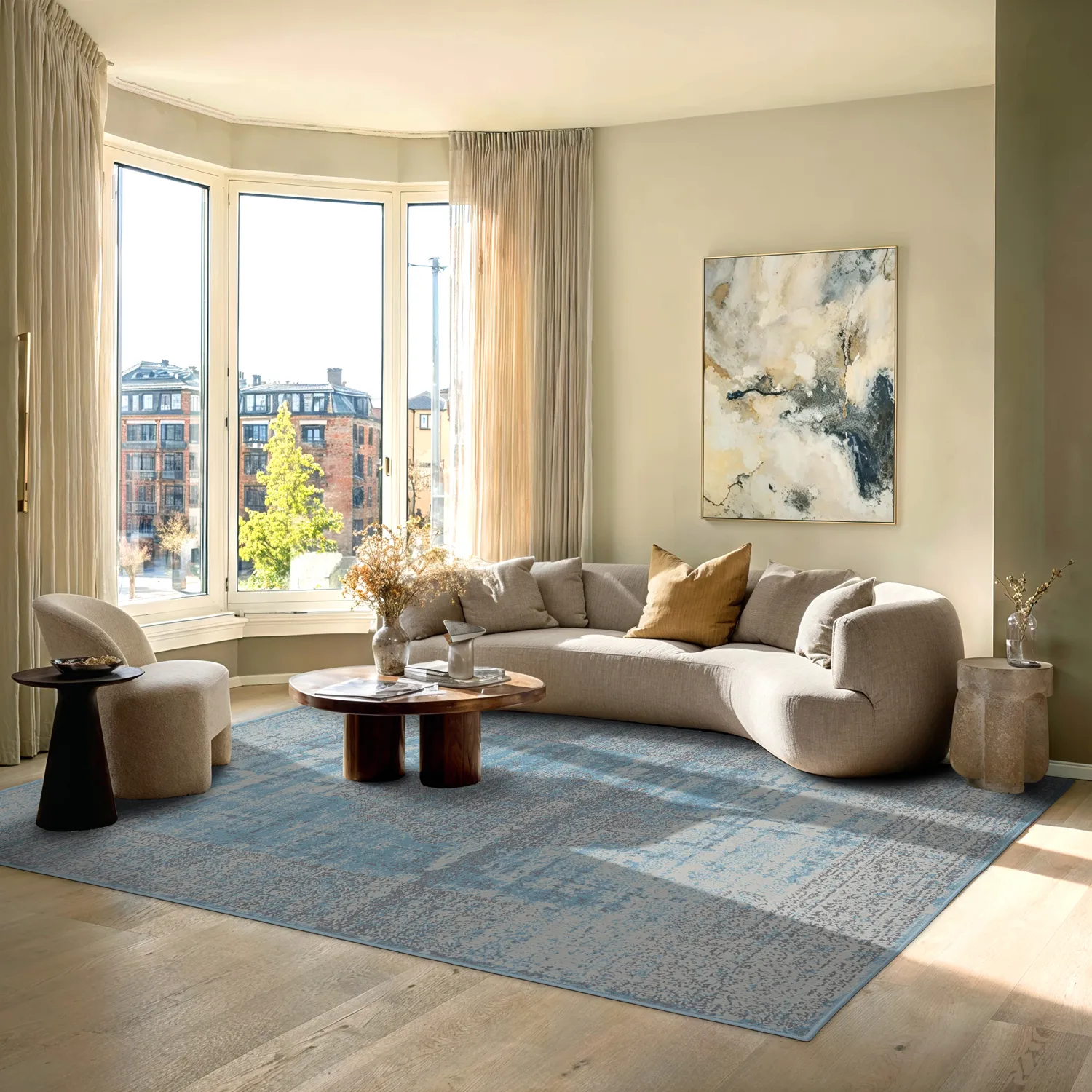 Wilton-Teppich - Peking Royal (Türkis)