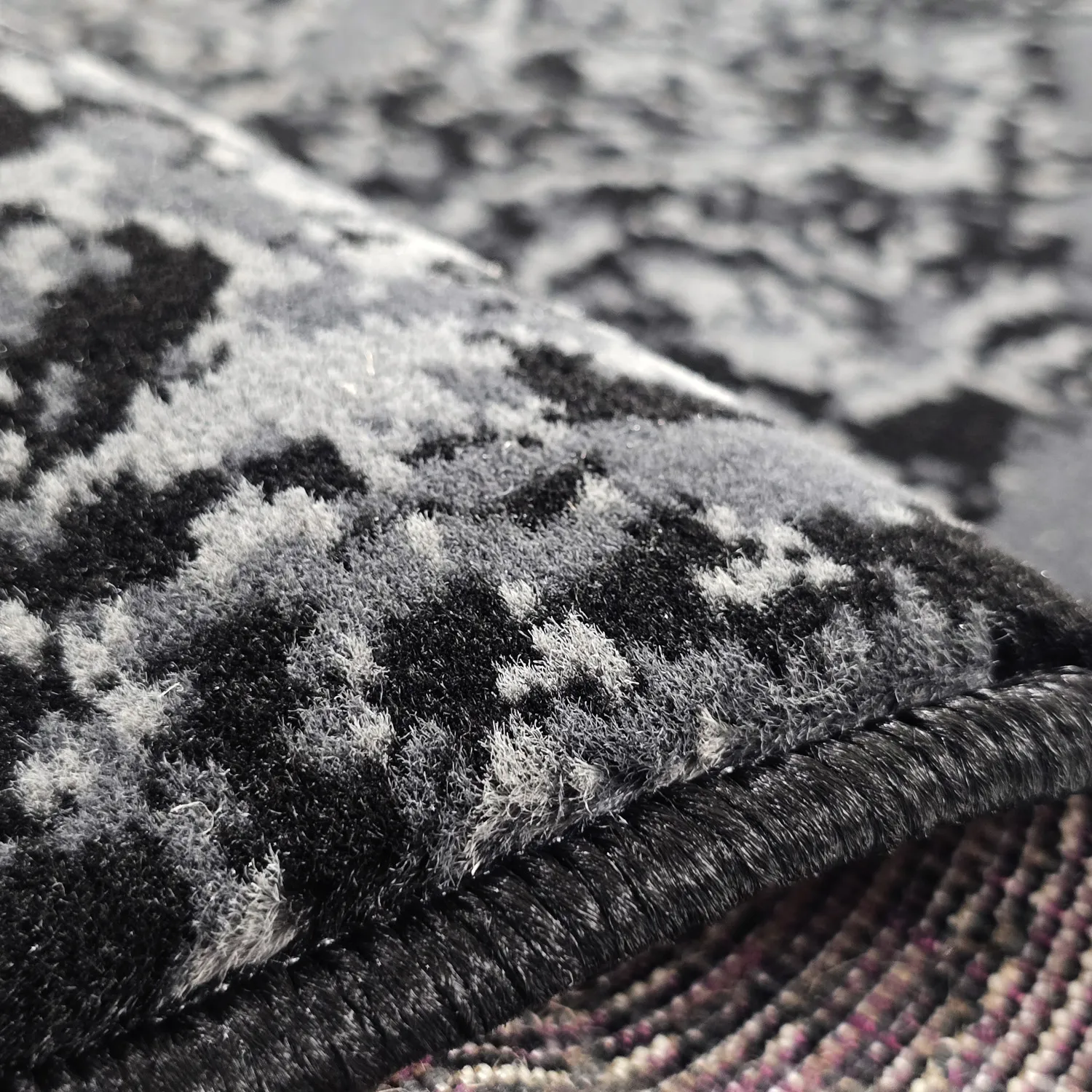 Rund Teppich - Peking (schwarz)