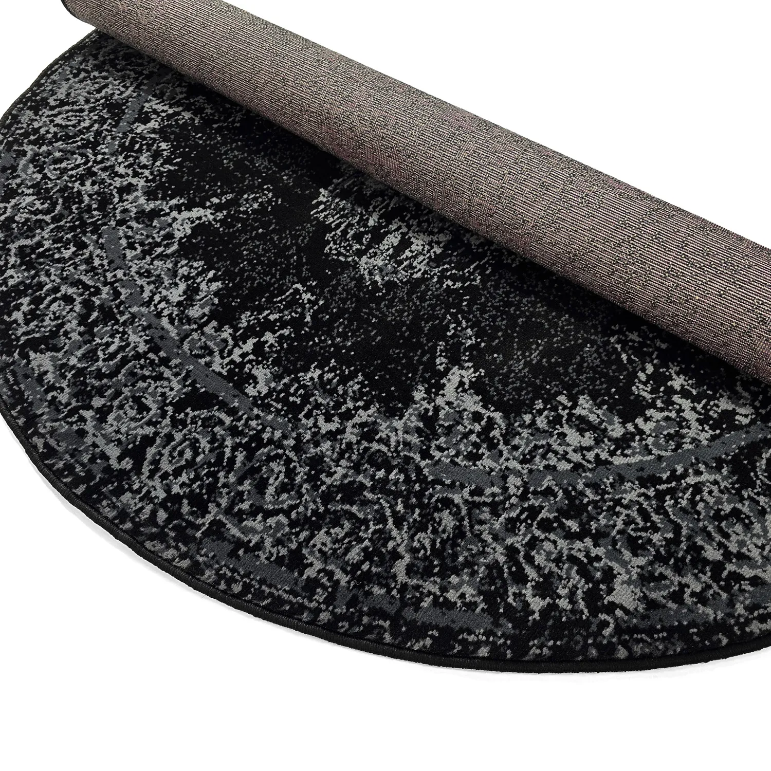 Rund Teppich - Peking (schwarz)