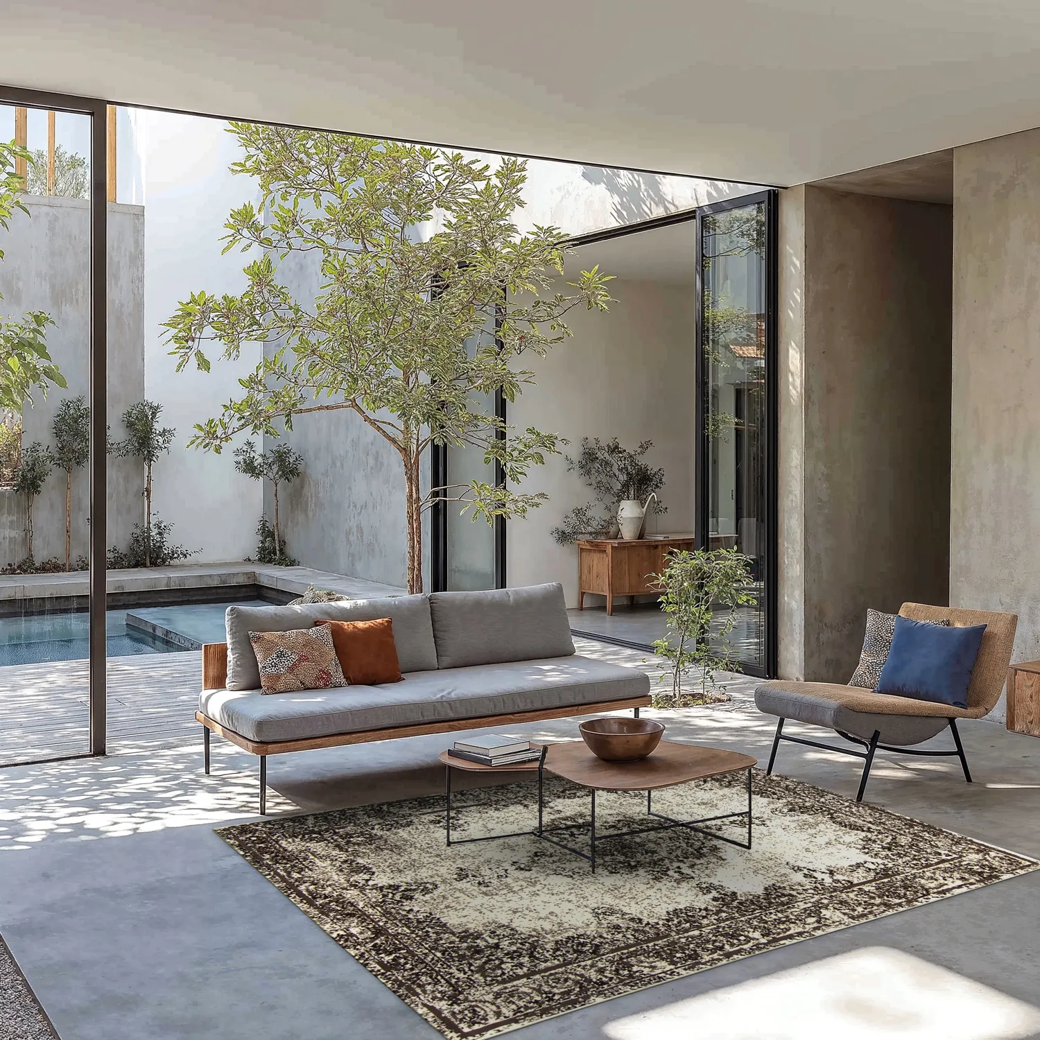 Wilton-Teppich - Peking (weiß)