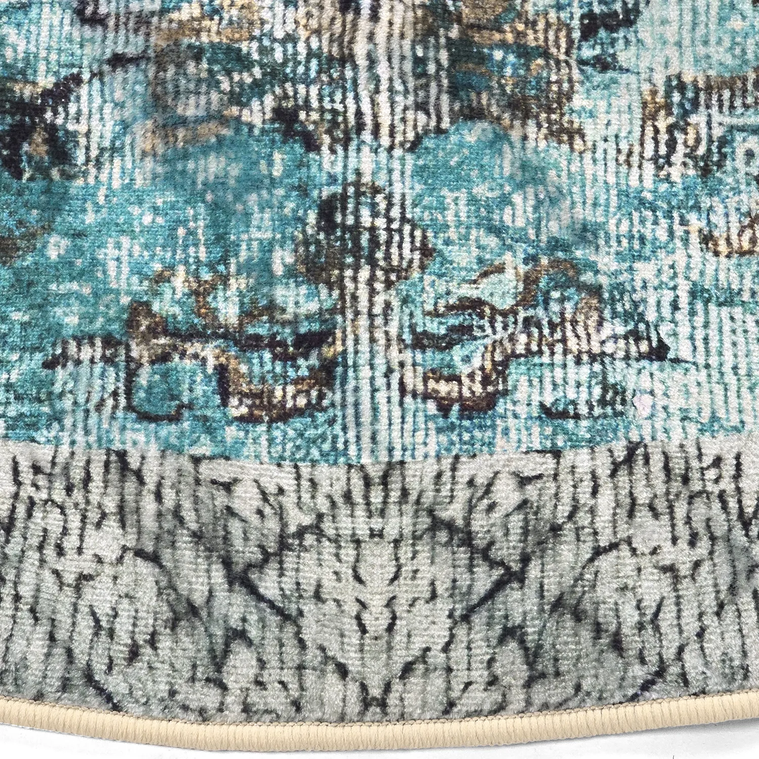 Rund Teppich - Rosalie (blau)