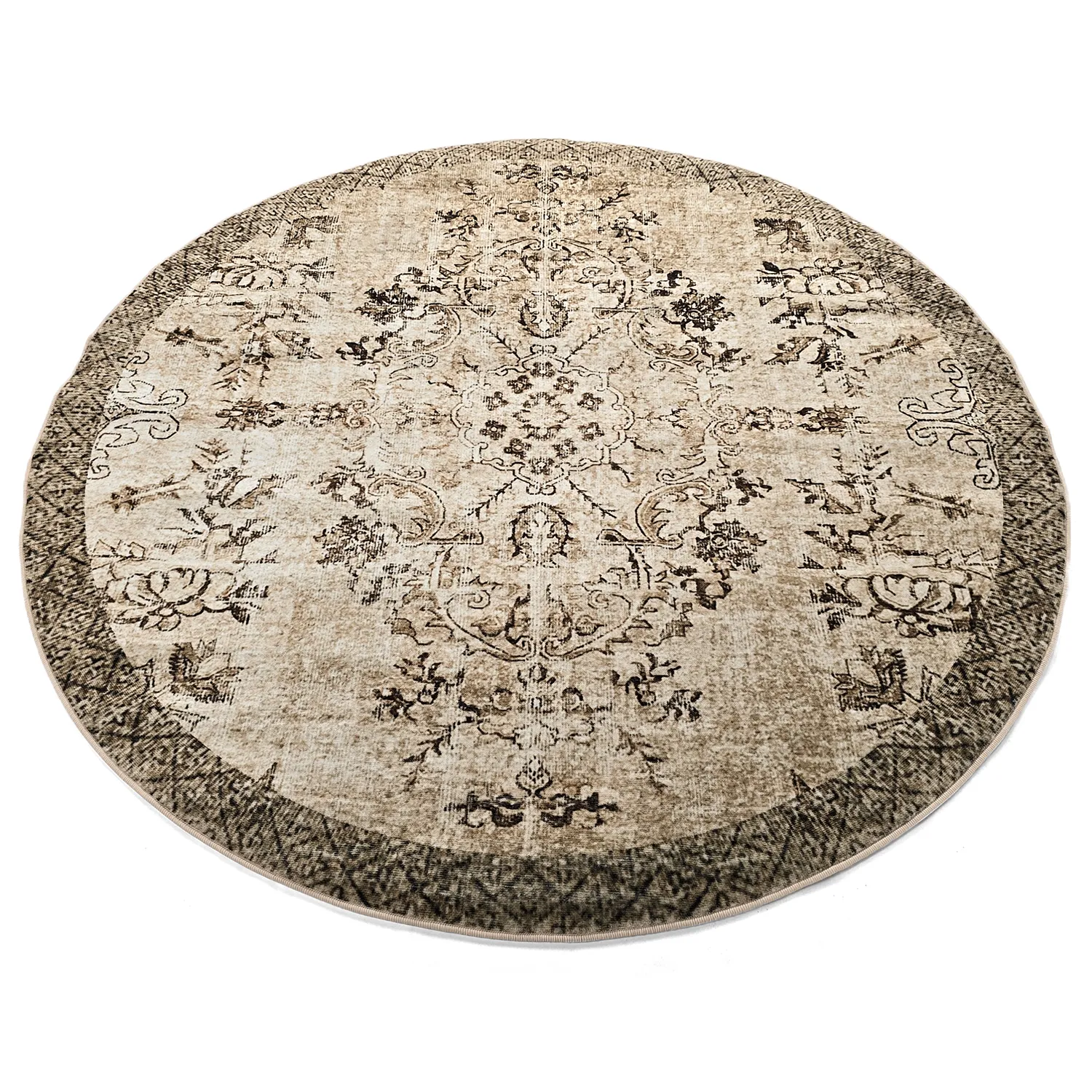 Rund Teppich - Rosalie (braun)