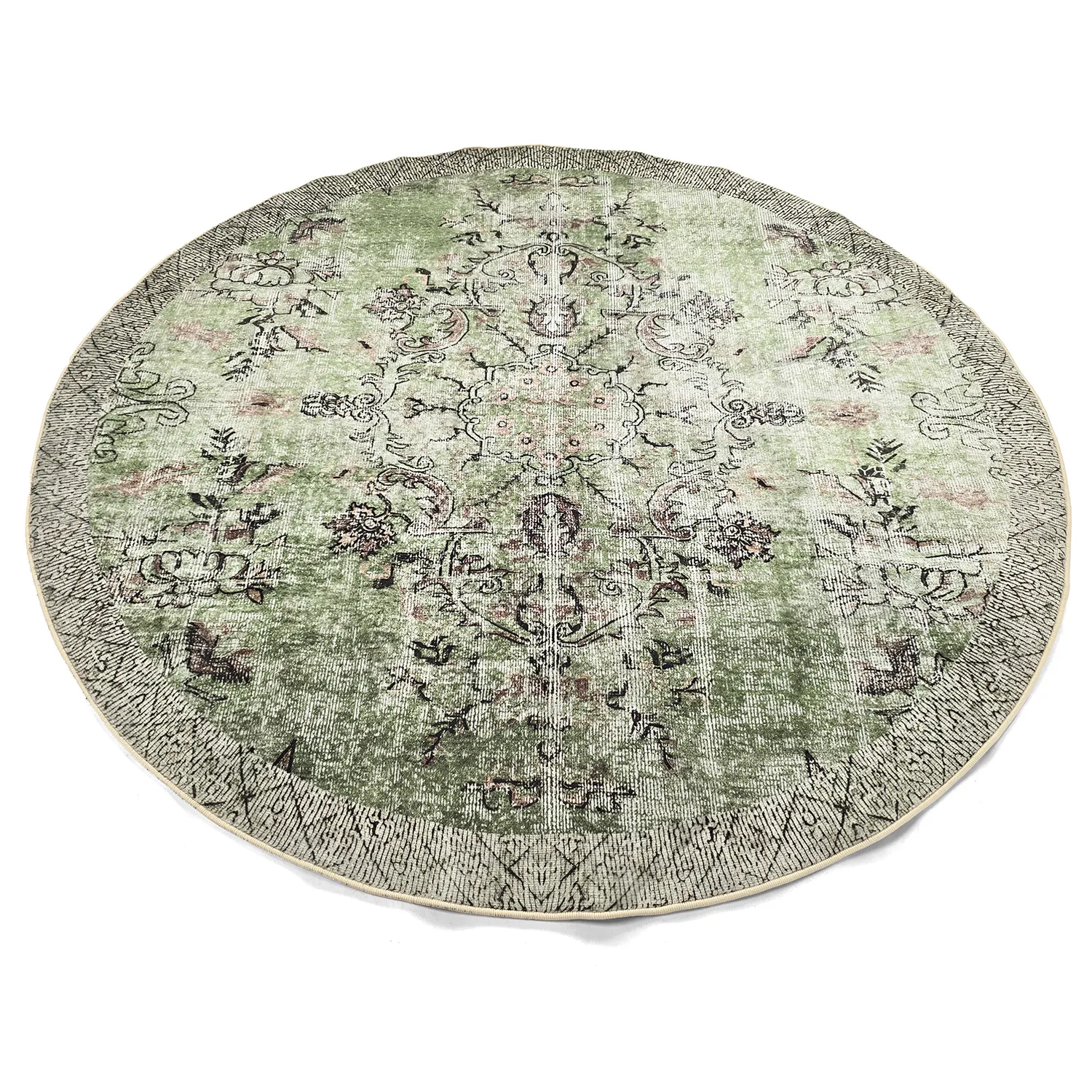 Rund Teppich - Rosalie (grün)