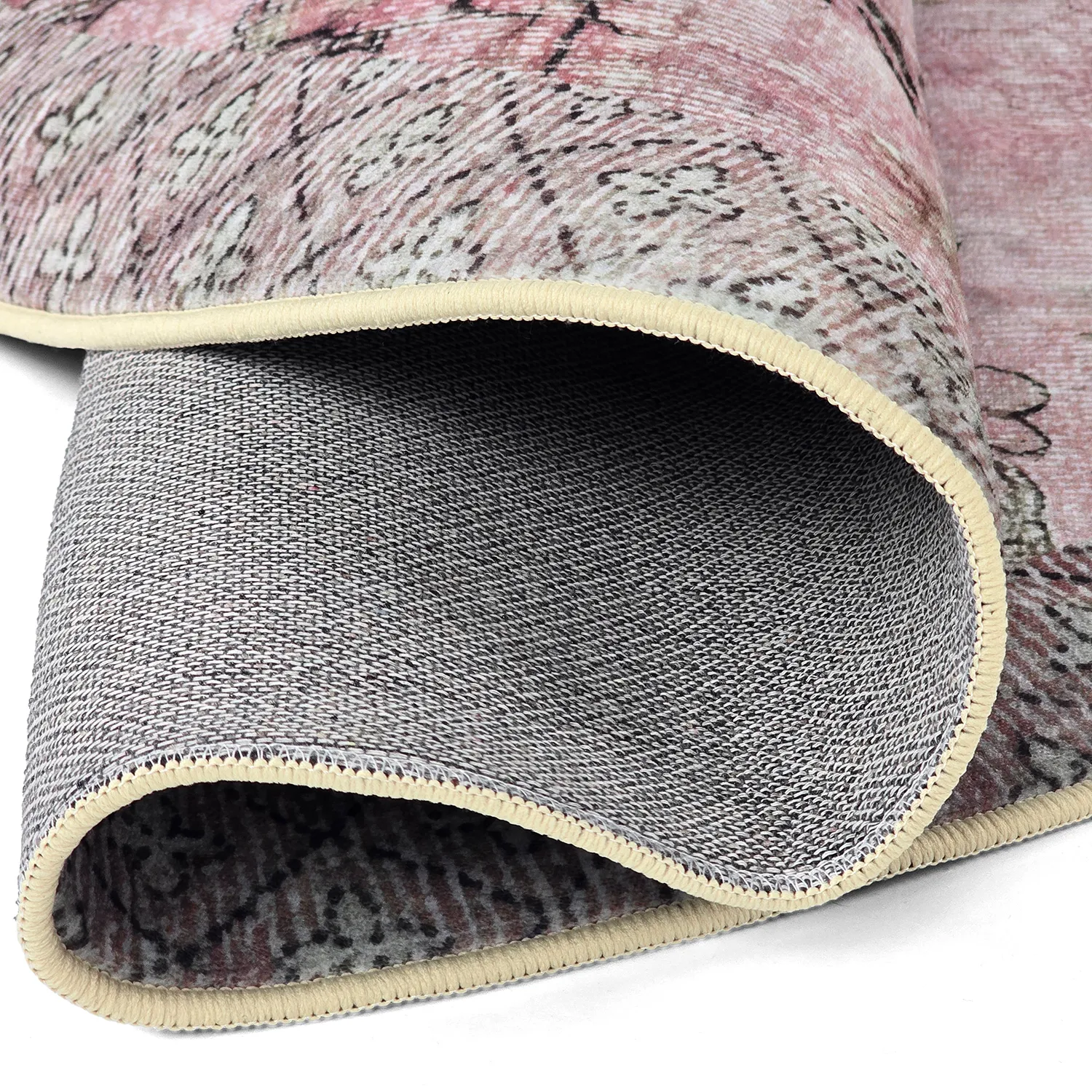 Tapis rond - Rosalie (rose)