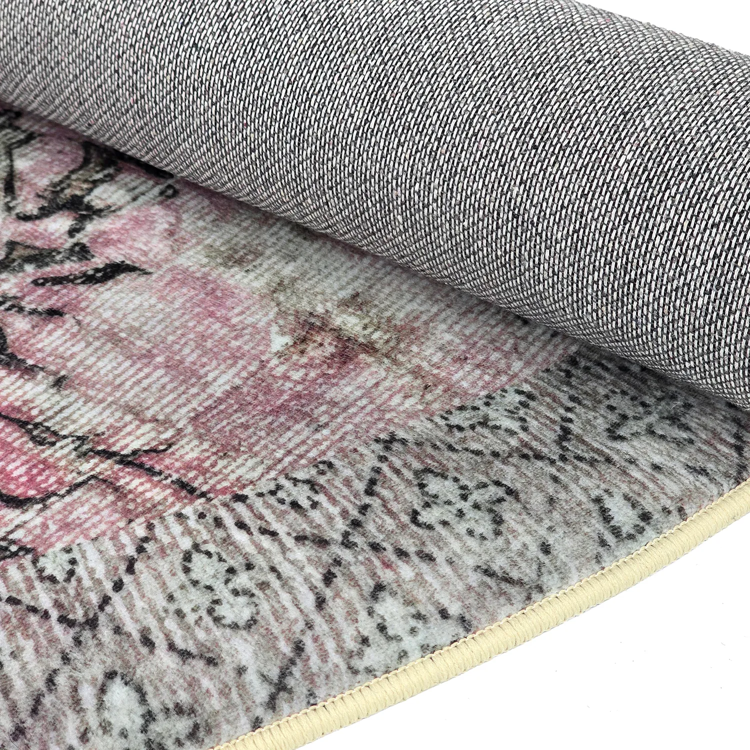 Tapis rond - Rosalie (rose)