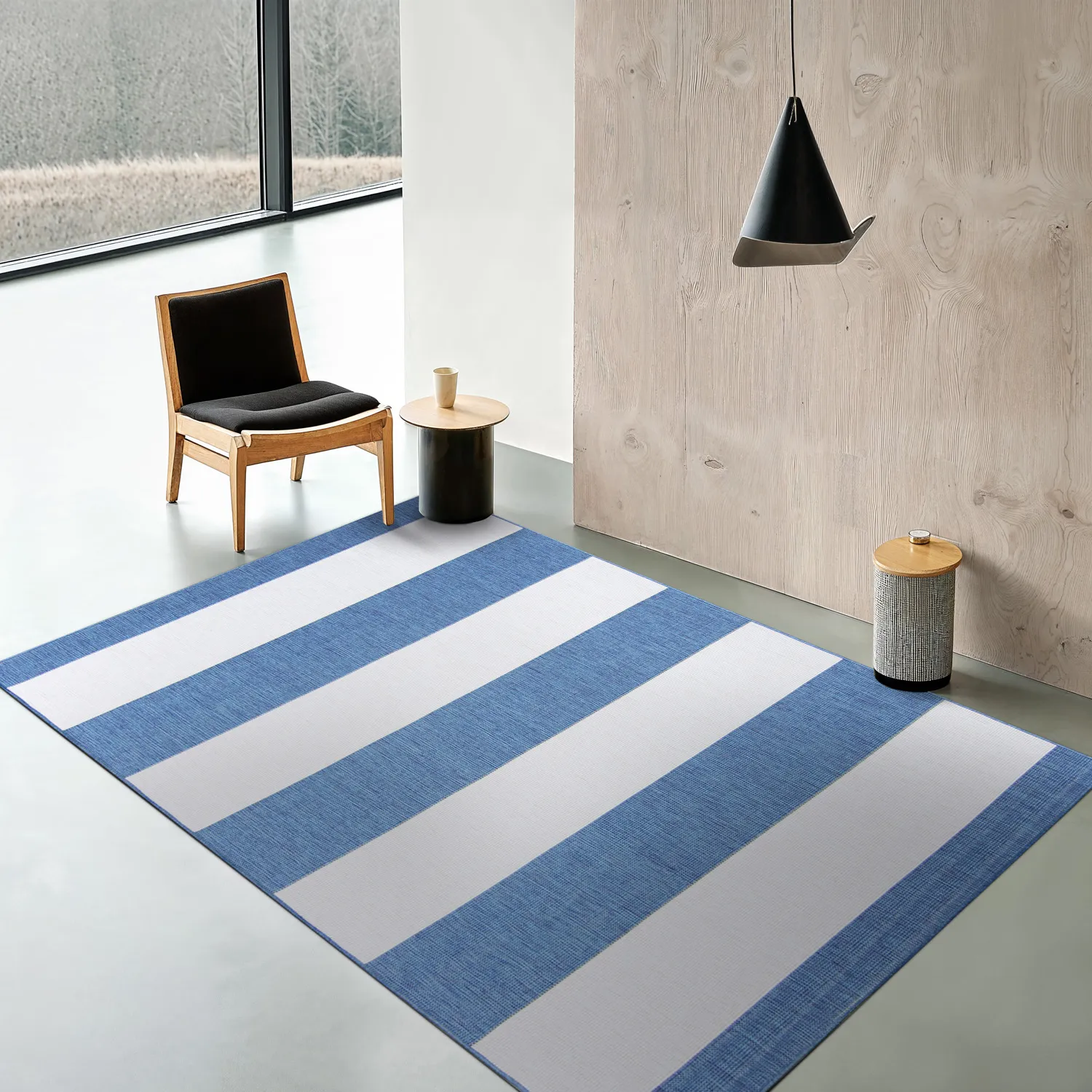 Teppich für innen und außen - Santana (blau)