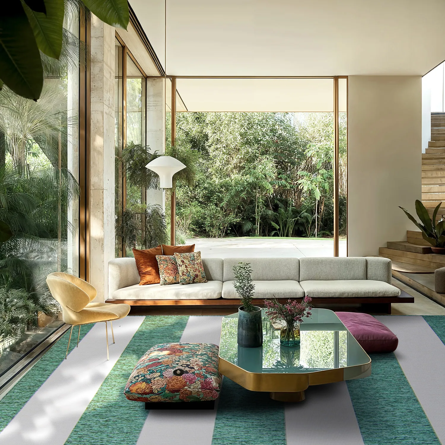 Teppich für innen und außen - Santana (grün)