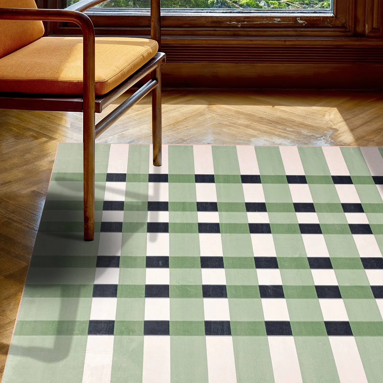 Wilton-Teppich - Sedona (grün/mehrfarbig)