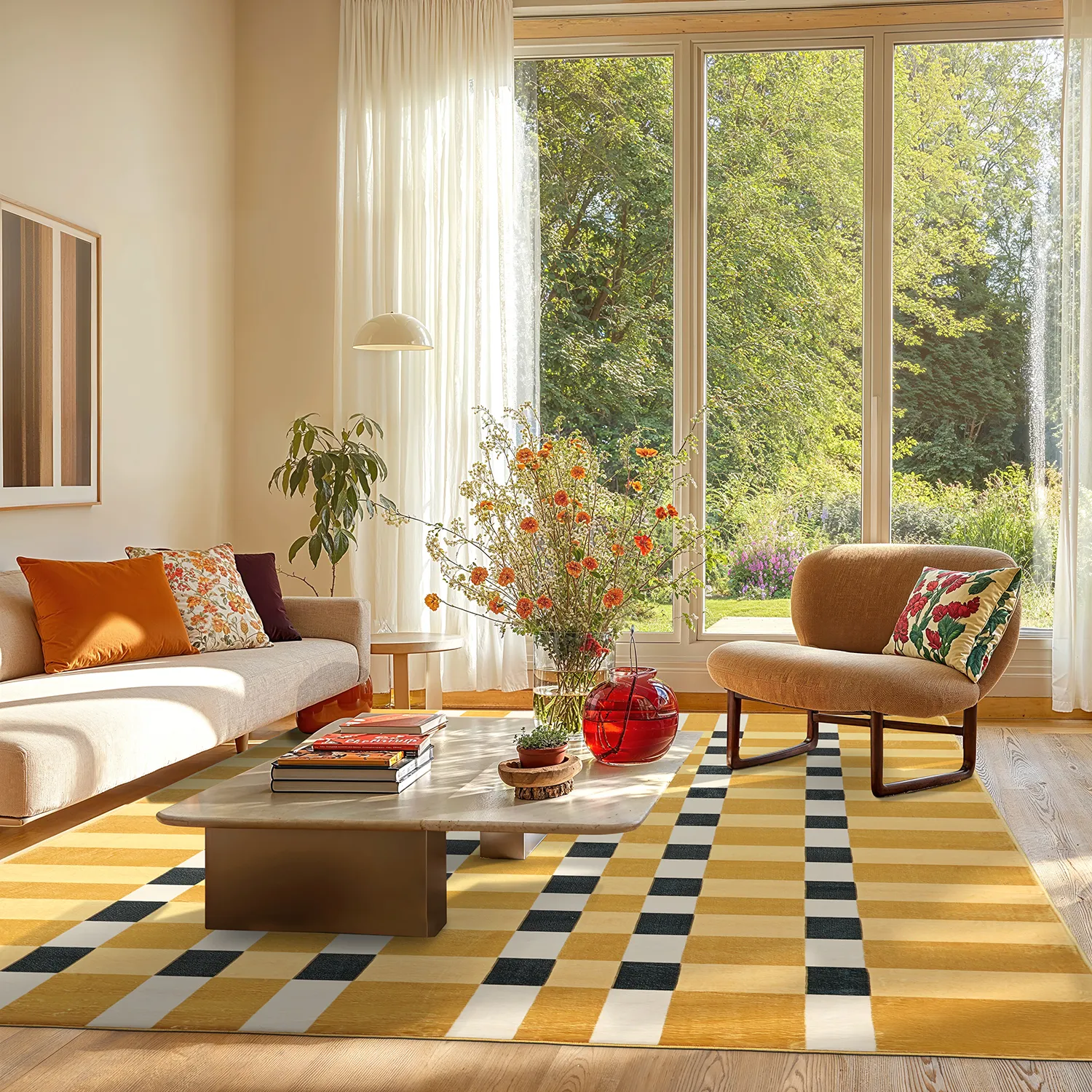 Wilton-Teppich - Sedona (gelb/mehrfarbig)