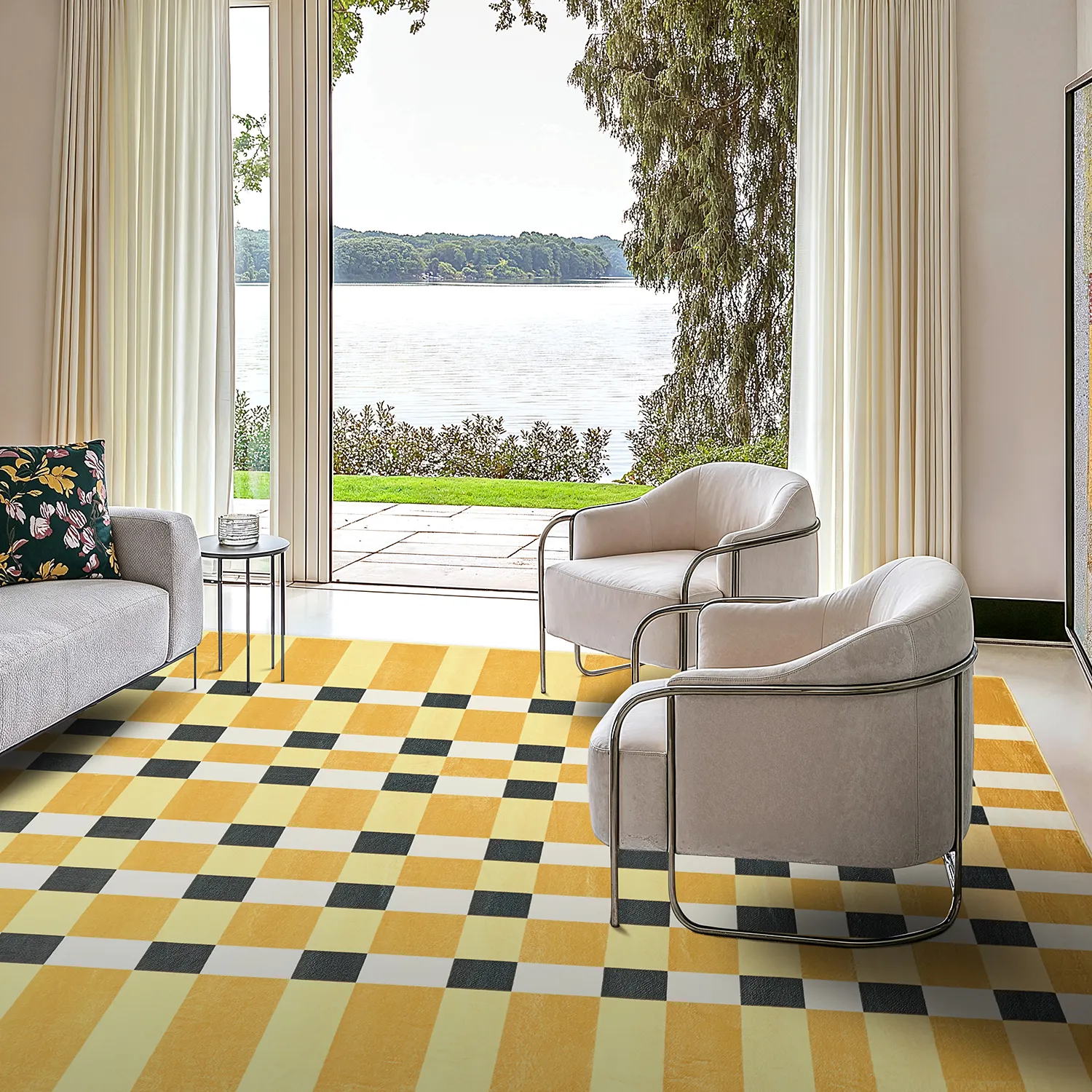 Wilton-Teppich - Sedona (gelb/mehrfarbig)