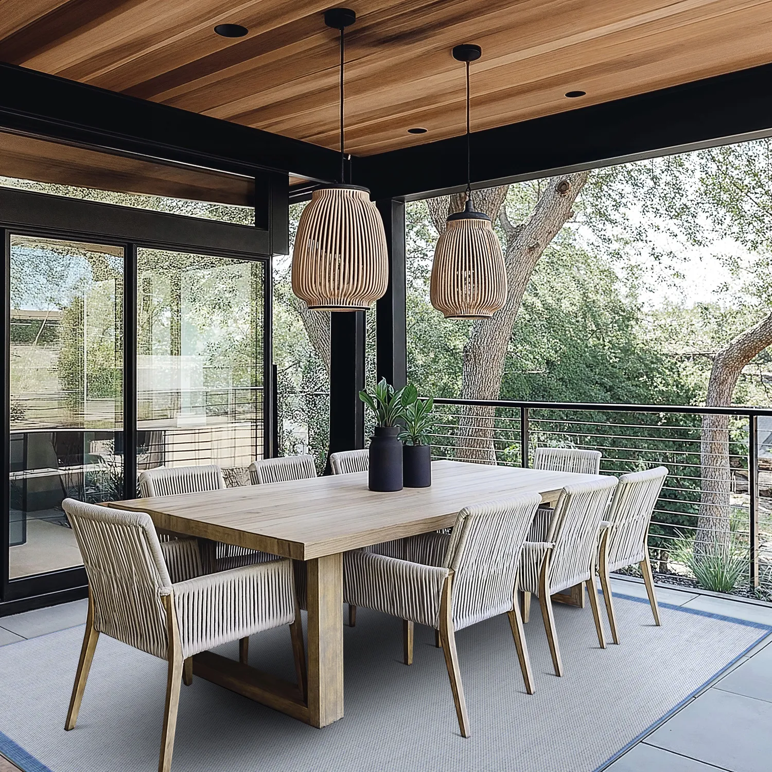 Teppich für innen und außen - Sortelha (blau)