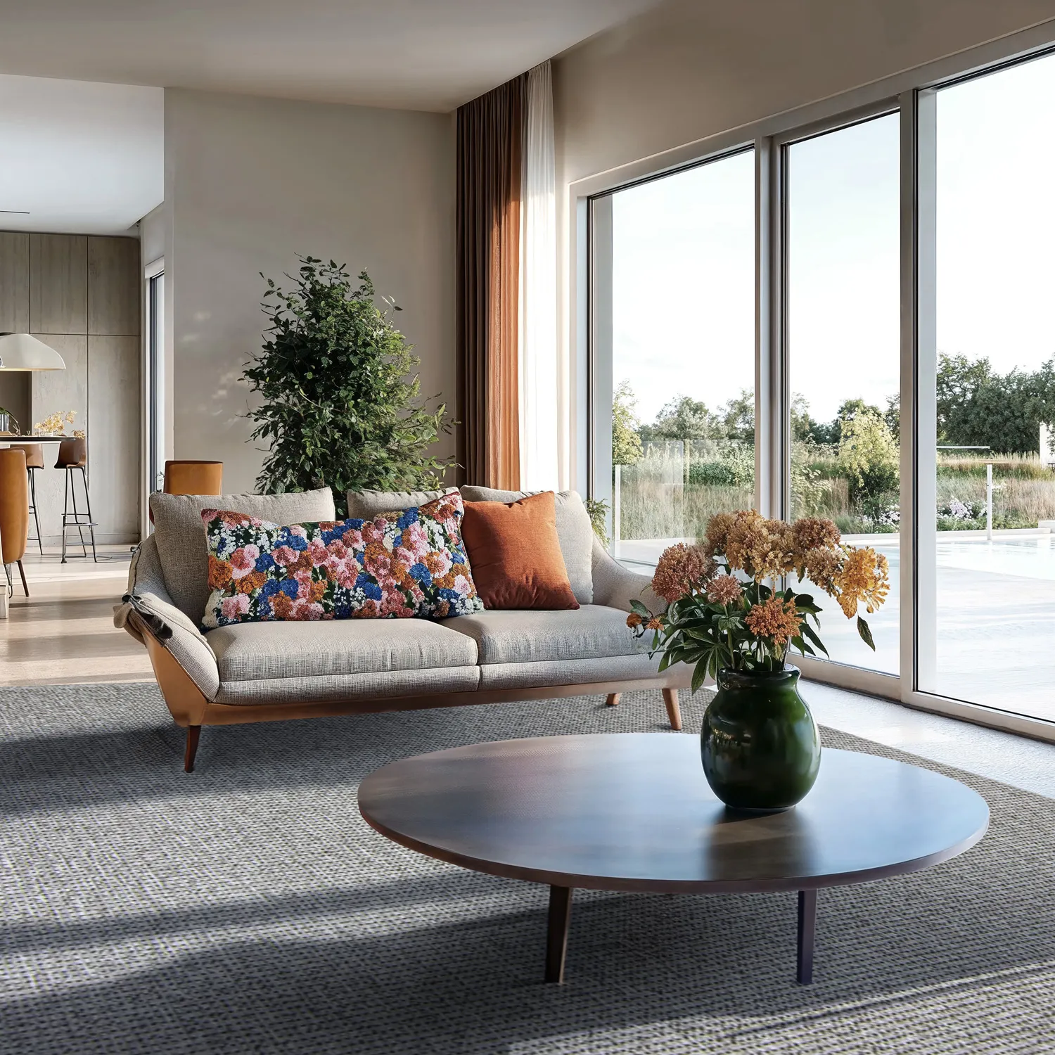 Teppich für innen und außen - Tromsø (anthrazit)