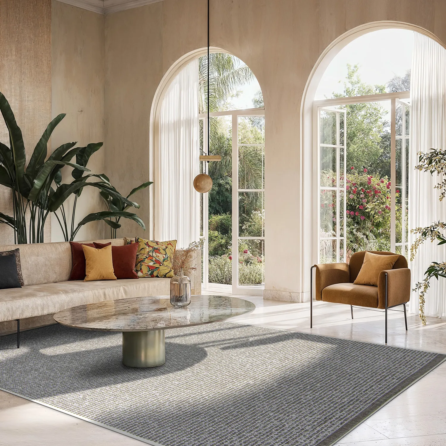 Teppich für innen und außen - Tromsø (braun)