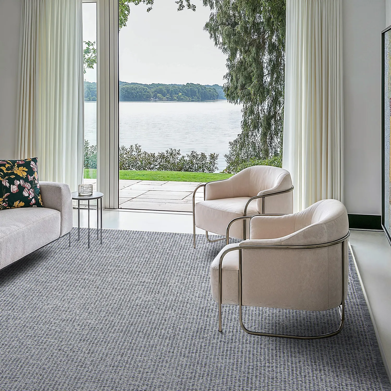 Teppich für innen und außen - Tromsø (silber)