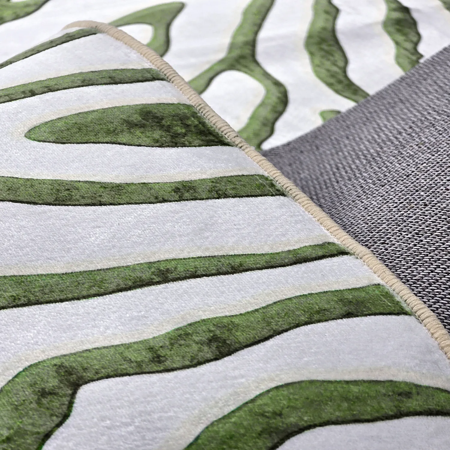 Tapis Wilton - Zebra (vert)