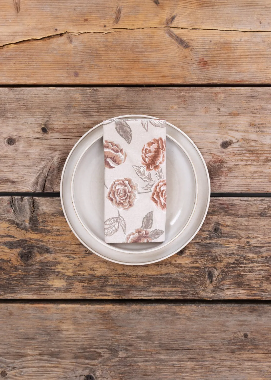 Serviette im 4er-Pack - Wreath (rosa)