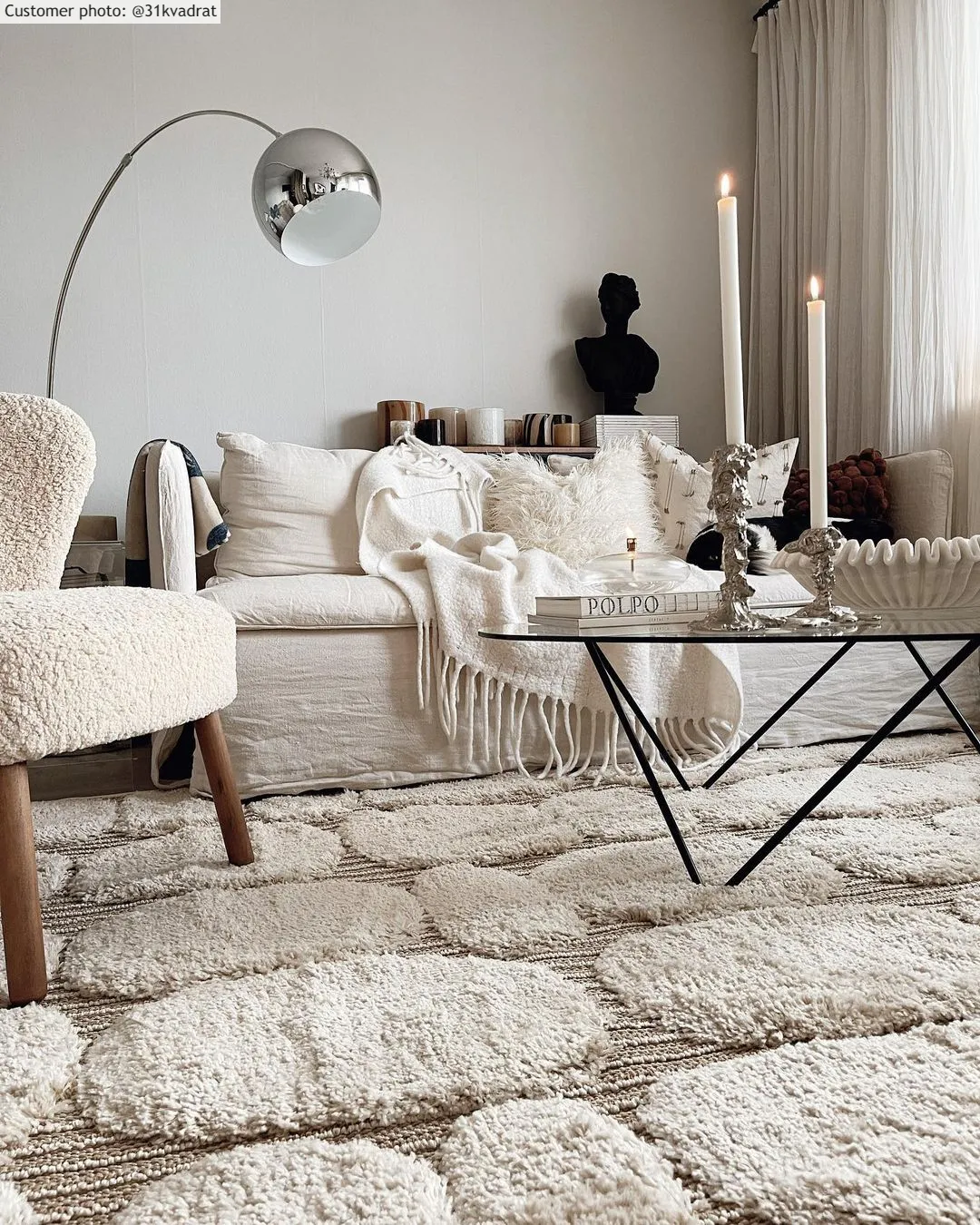 Hochflorteppiche - Fondi (beige)