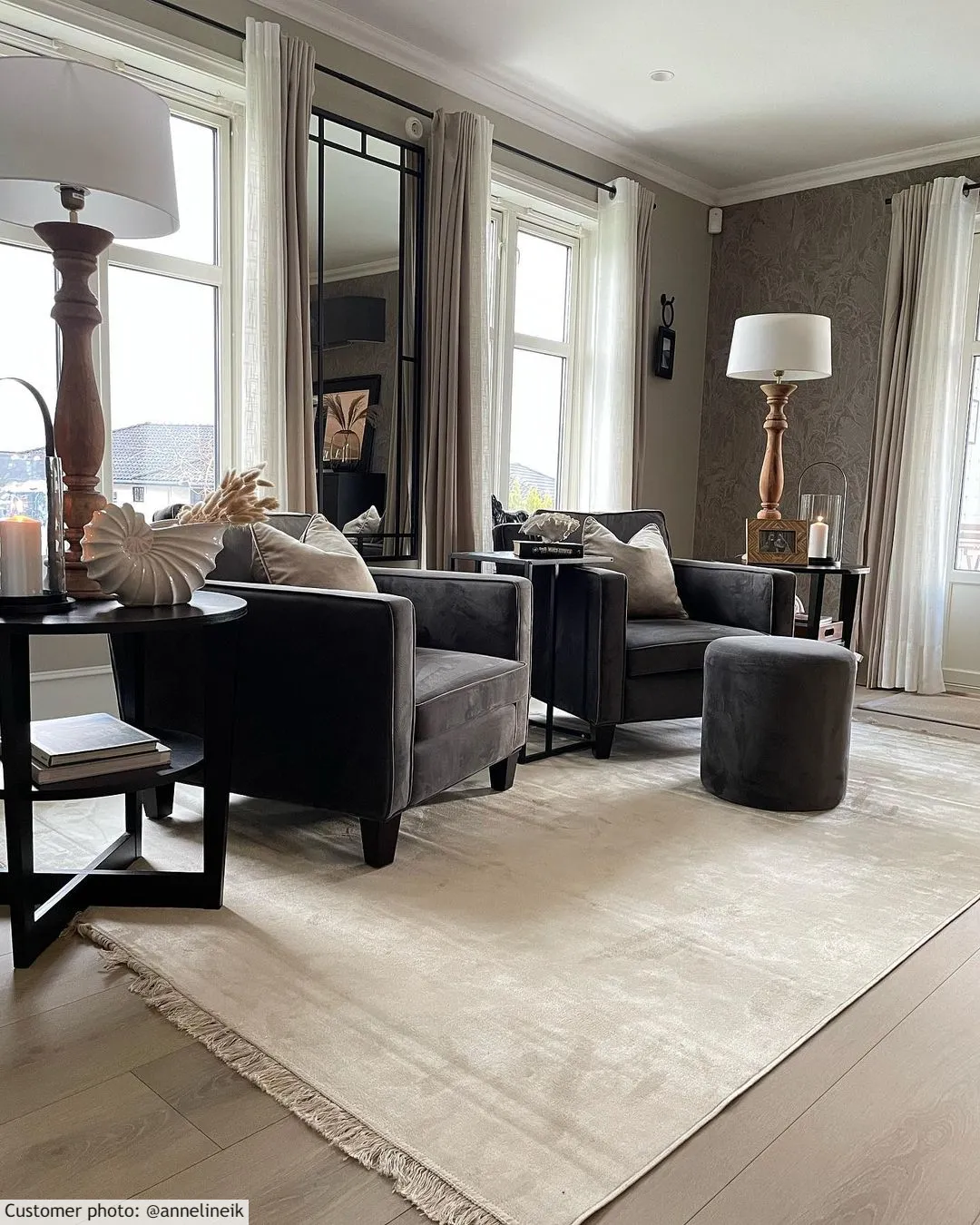 Wilton-Teppich - Art Silk (hellgrau/beige)