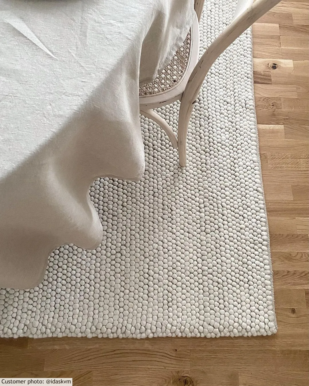 Wollteppich - Avafors Wool Bubble (beige)